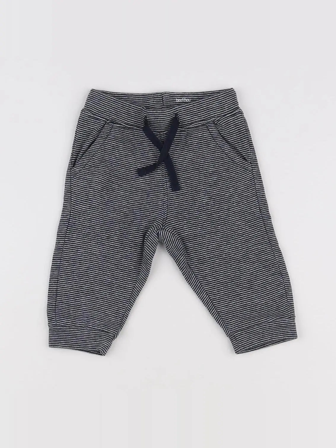 Boutchou - jogging gris, noir - 6 mois
