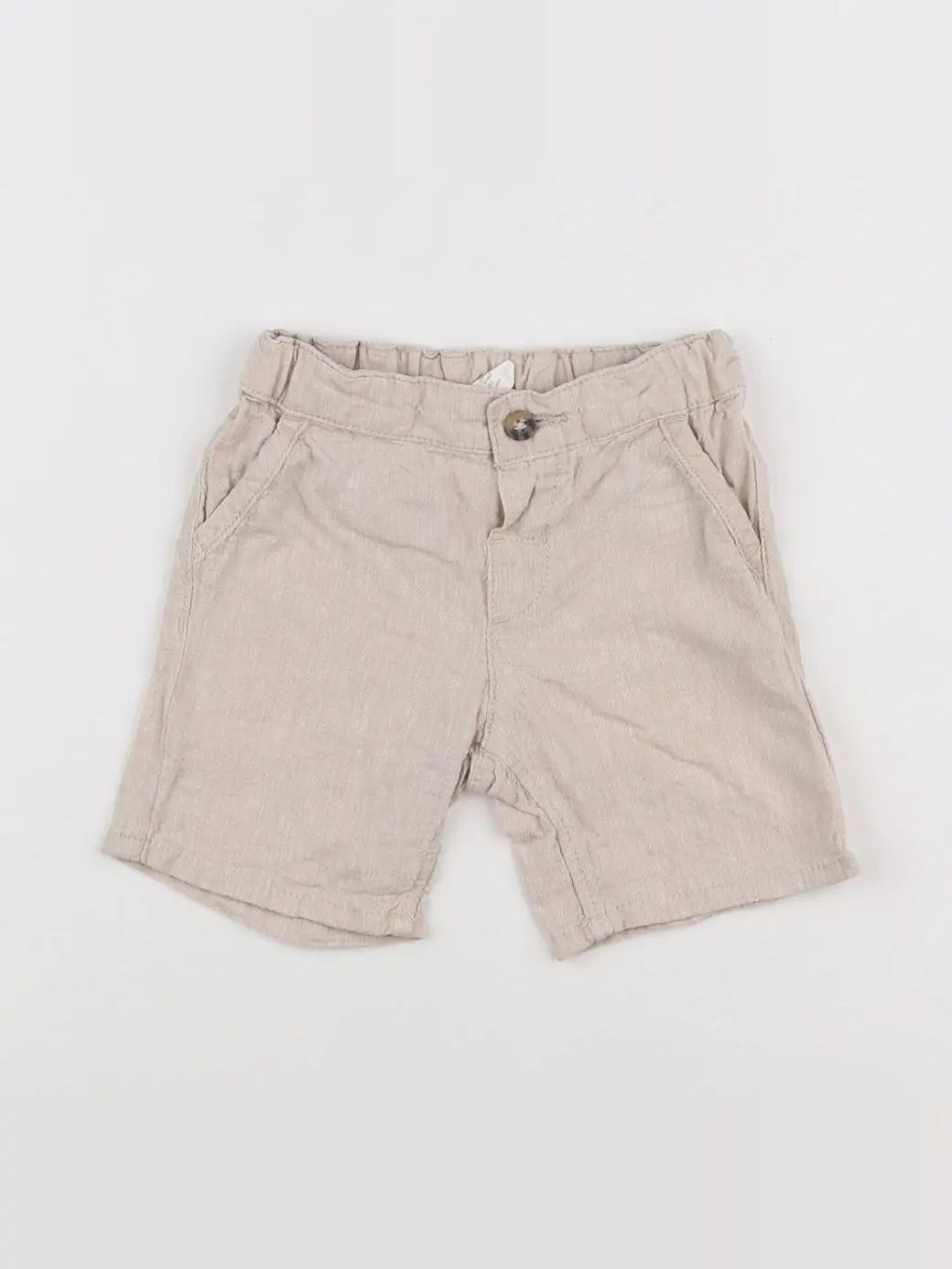 H&M - short beige - 3/6 mois