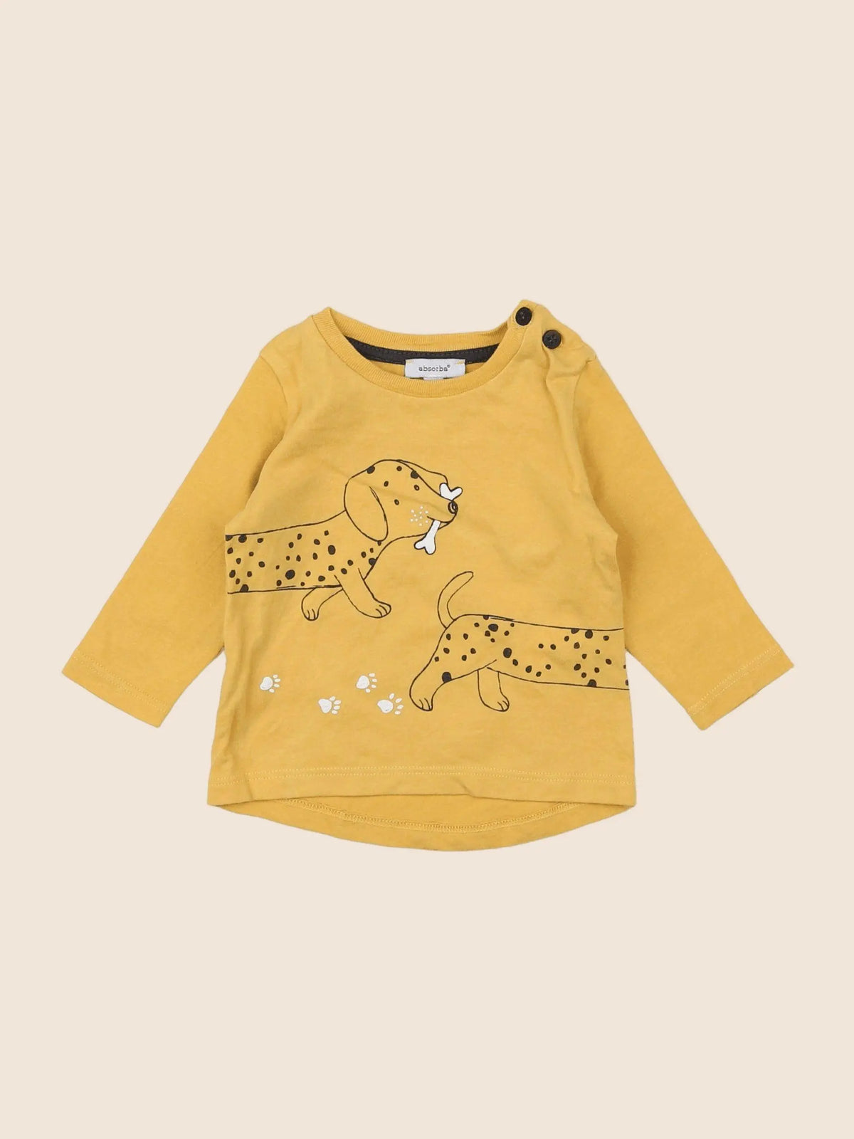 Absorba - tee-shirt jaune - 3 mois