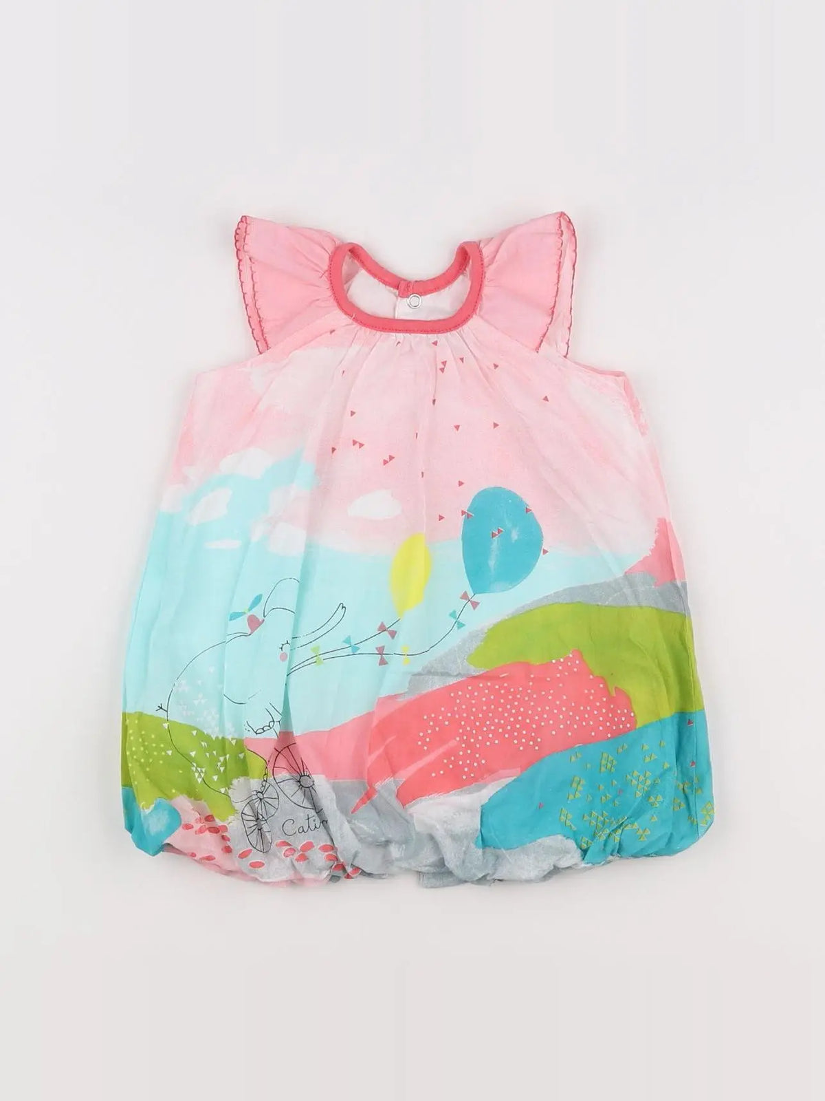 Catimini - robe multicolore - 6 mois