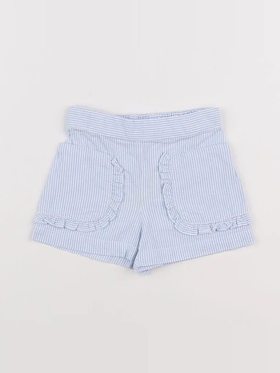 Jacadi - short bleu, blanc - 6 mois