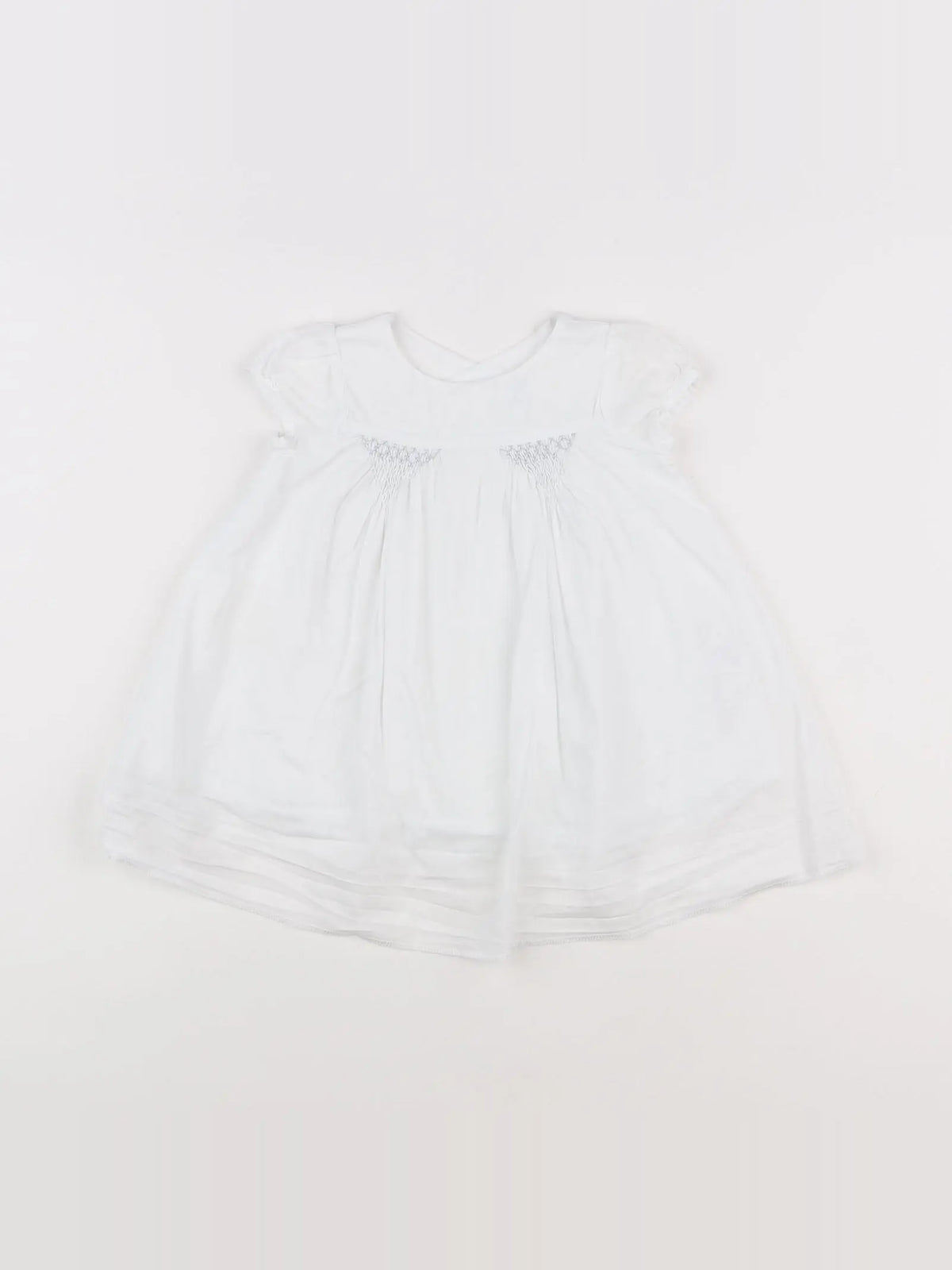 Jacadi - robe blanc - 6 mois