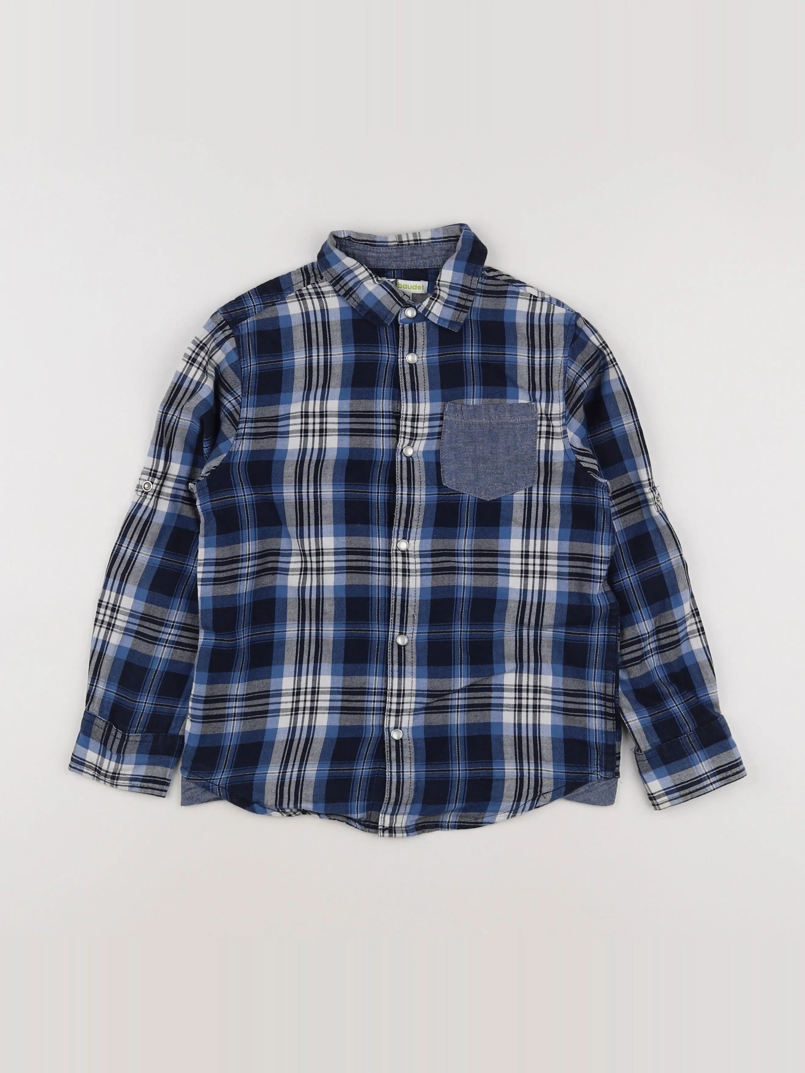 Vertbaudet - chemise bleu - 8 ans
