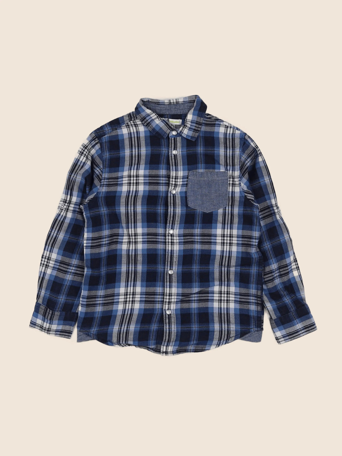 Vertbaudet - chemise bleu - 8 ans