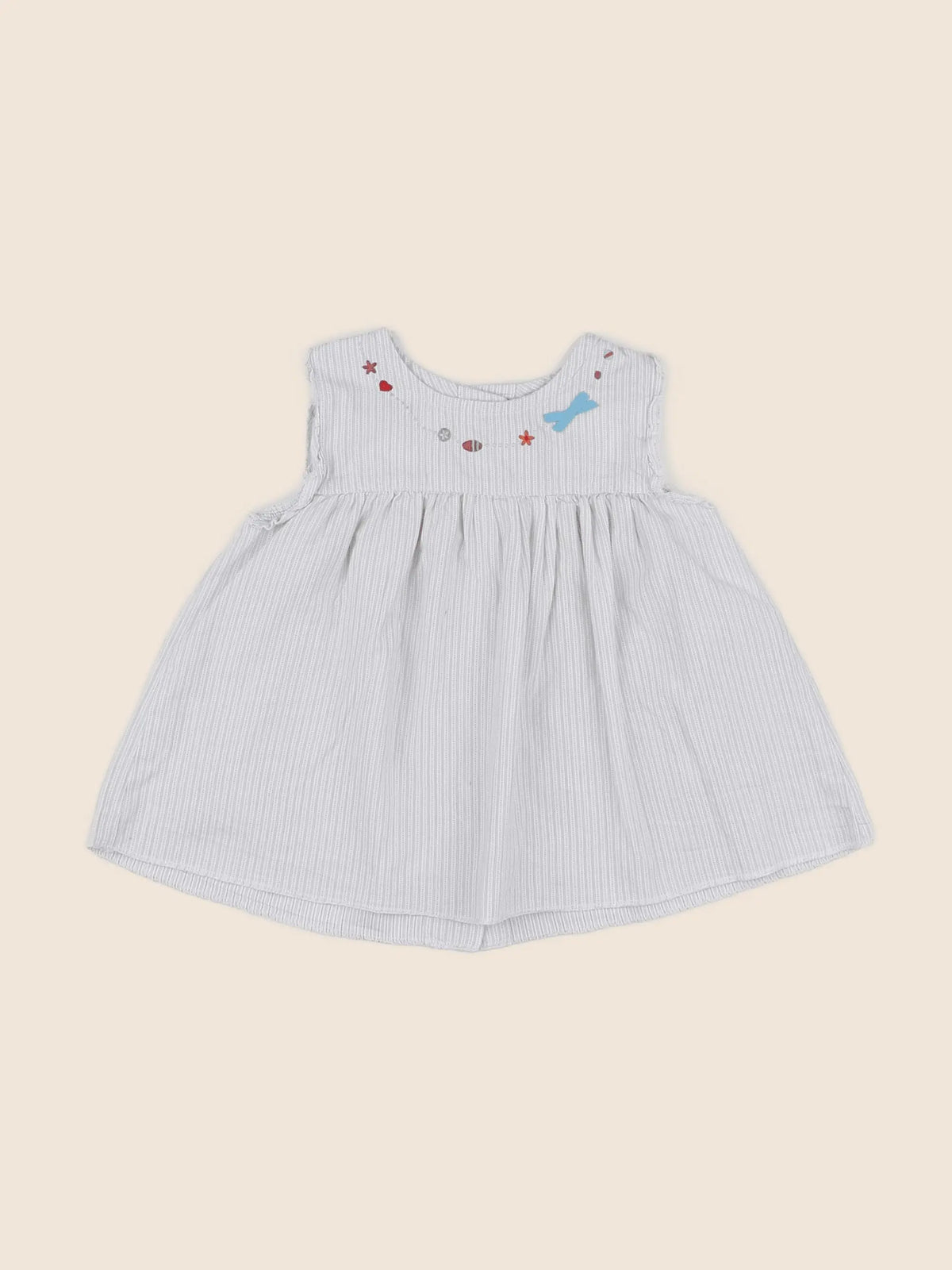 Petit Bateau - blouse gris - 12 mois