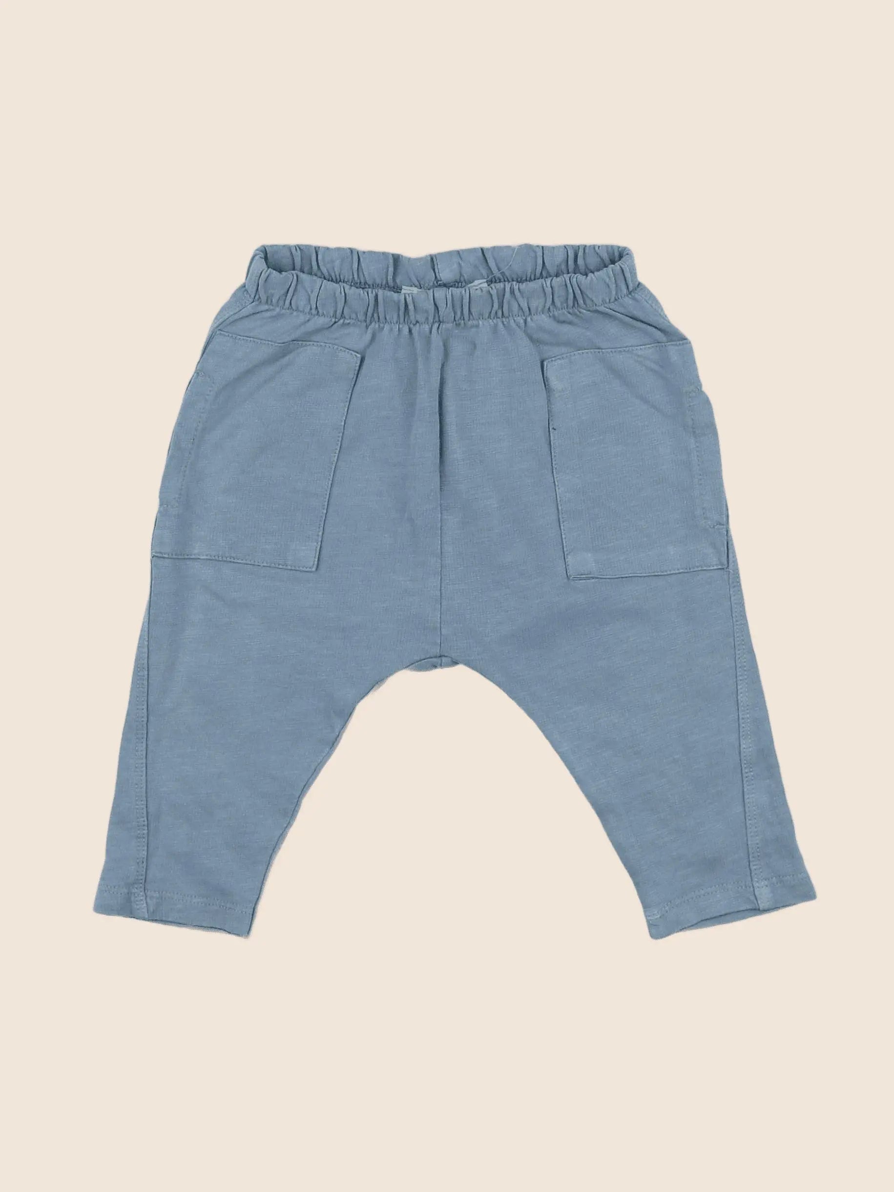 Zara - sarouel bleu - 3/6 mois