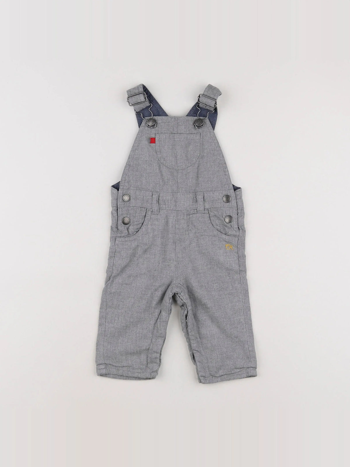 Cadet Rousselle - salopette gris - 6 mois