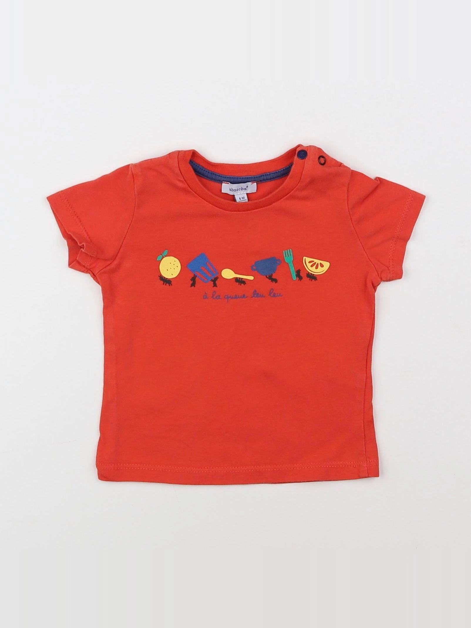 Absorba - tee-shirt multicolore - 6 mois