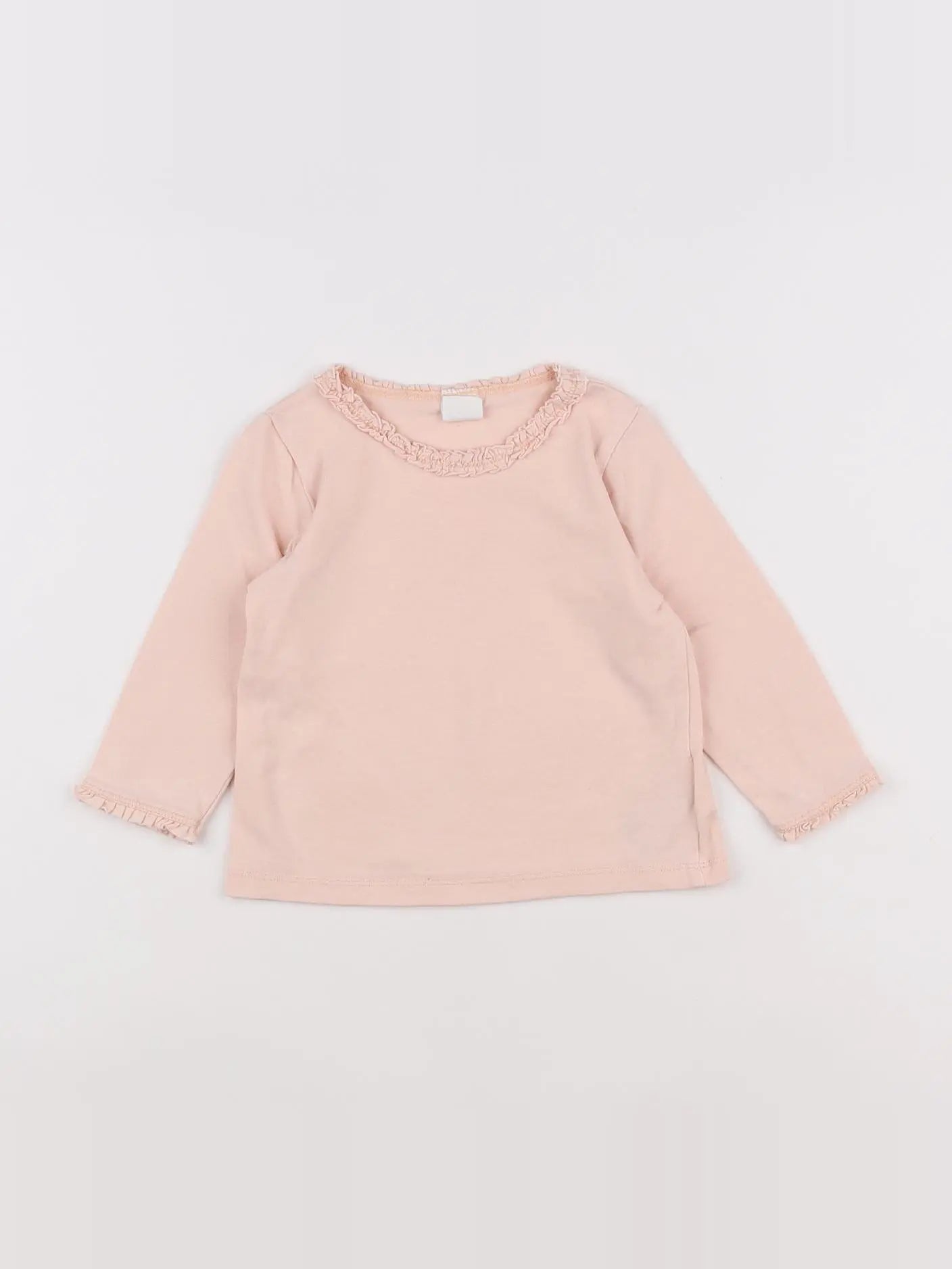 H&M - tee-shirt rose - 6/9 mois