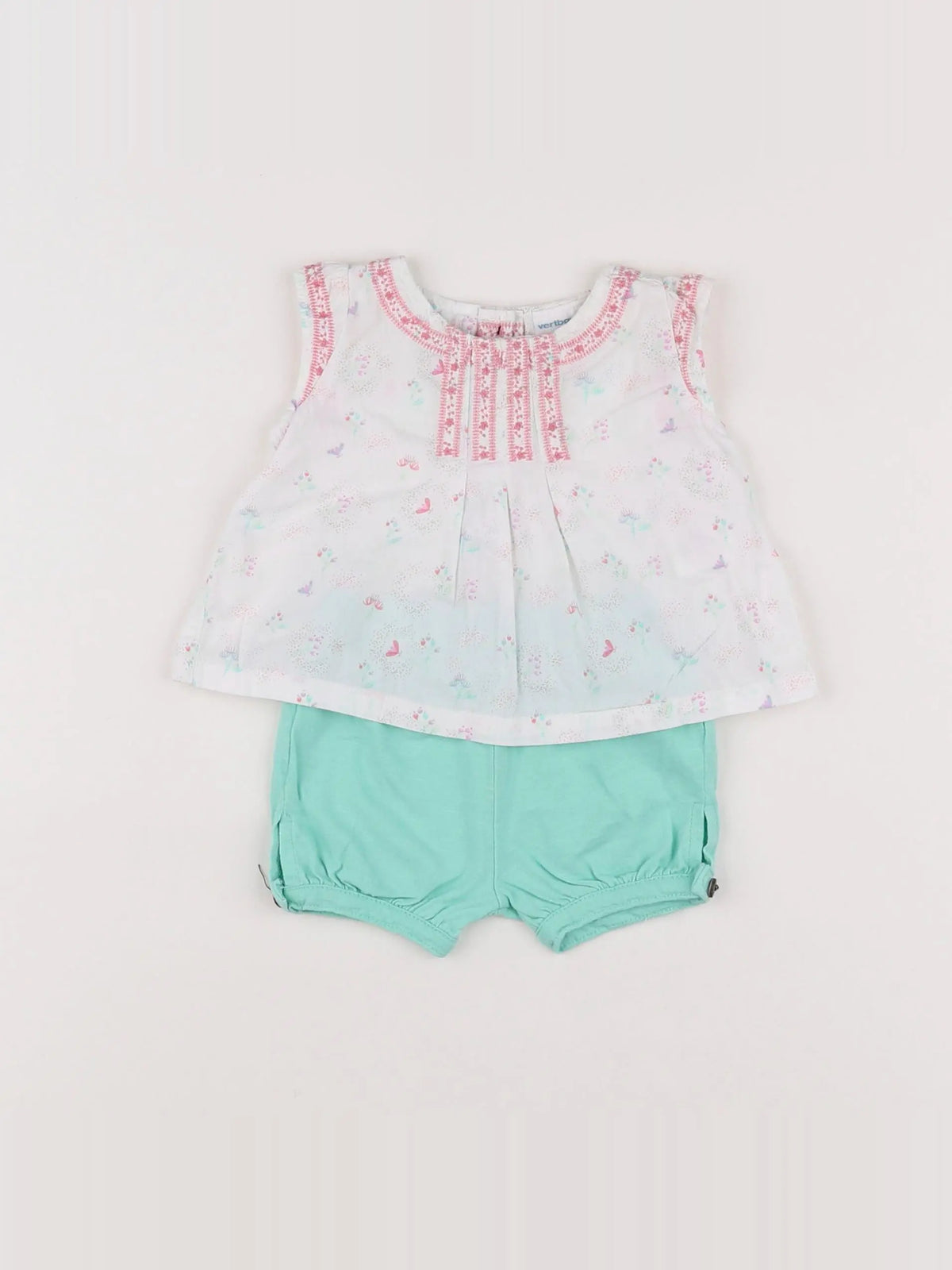 Vertbaudet - pyjama coton multicolore - 1 mois