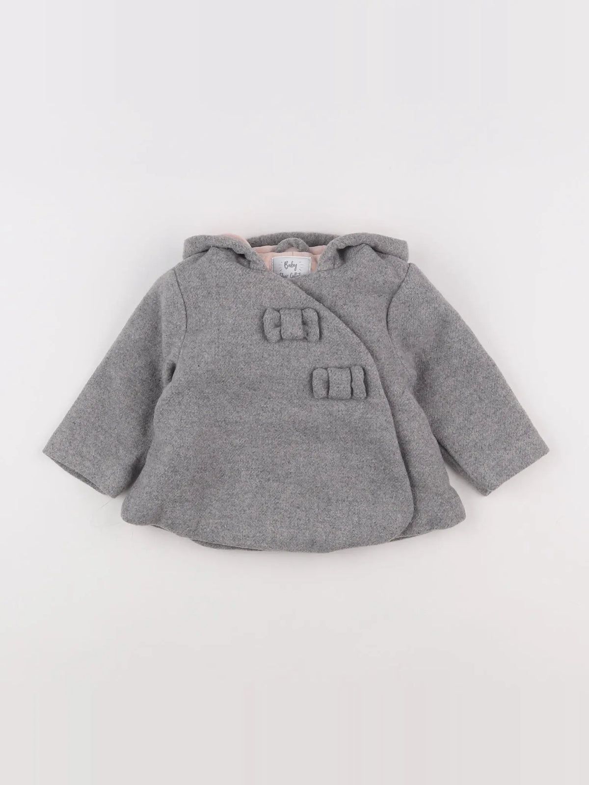 Vertbaudet - veste doublé gris - 6 mois