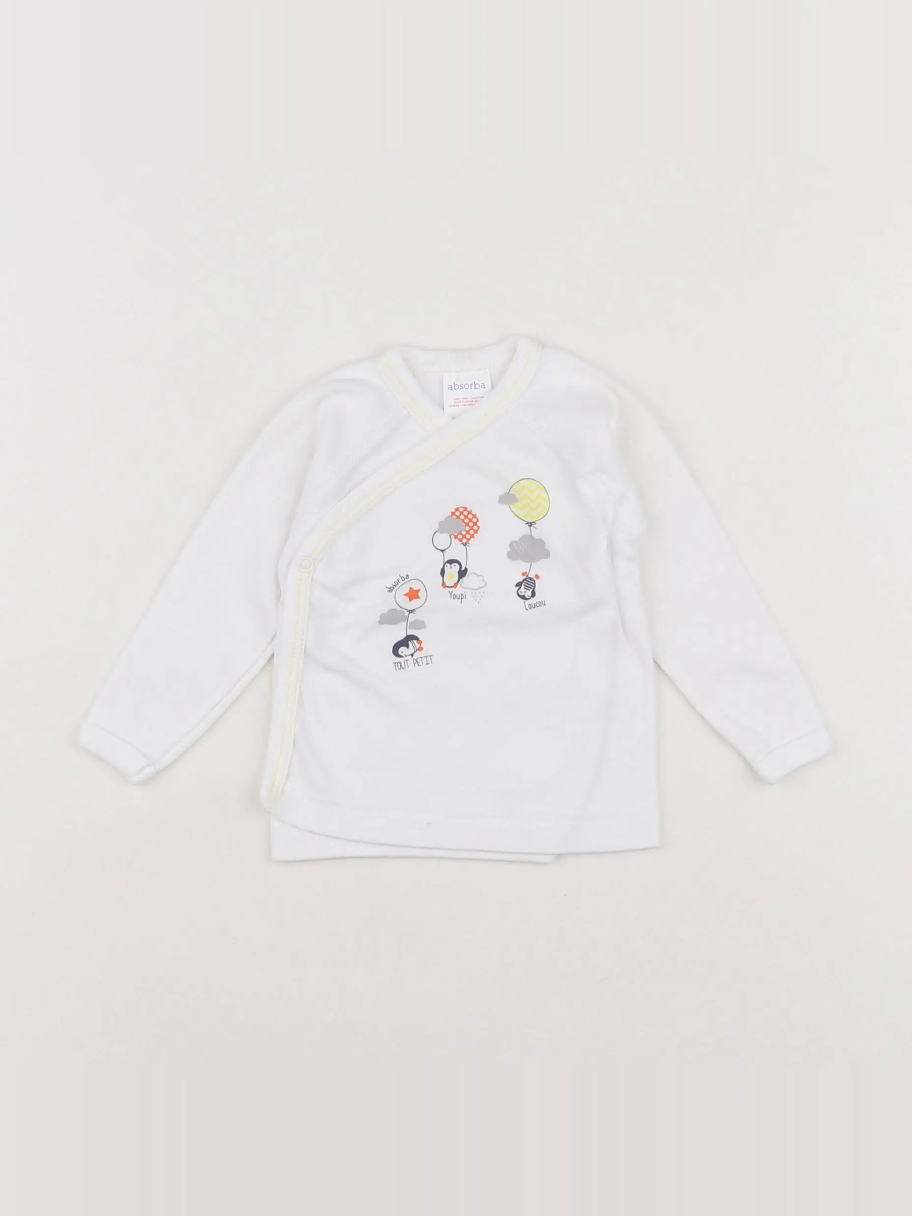 Absorba - tee-shirt blanc - 6 mois