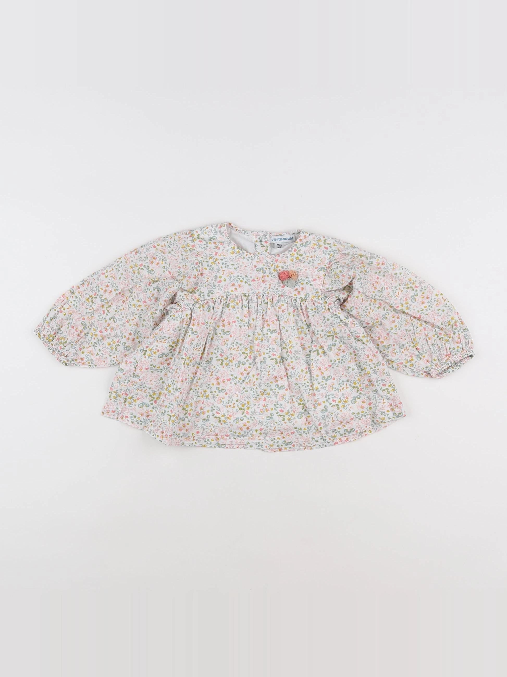 Vertbaudet - blouse multicolore - 18 mois