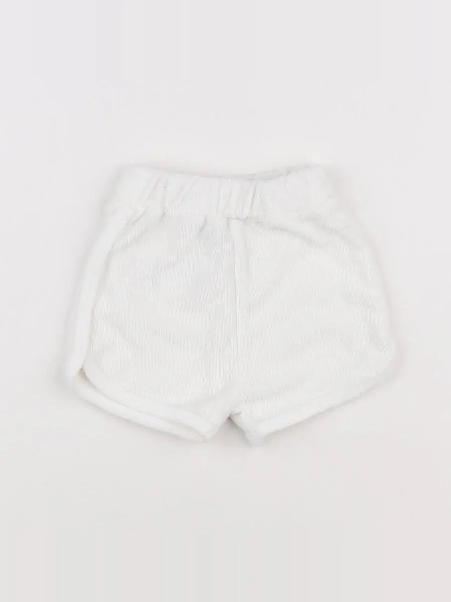 Vertbaudet - short blanc - 3 mois