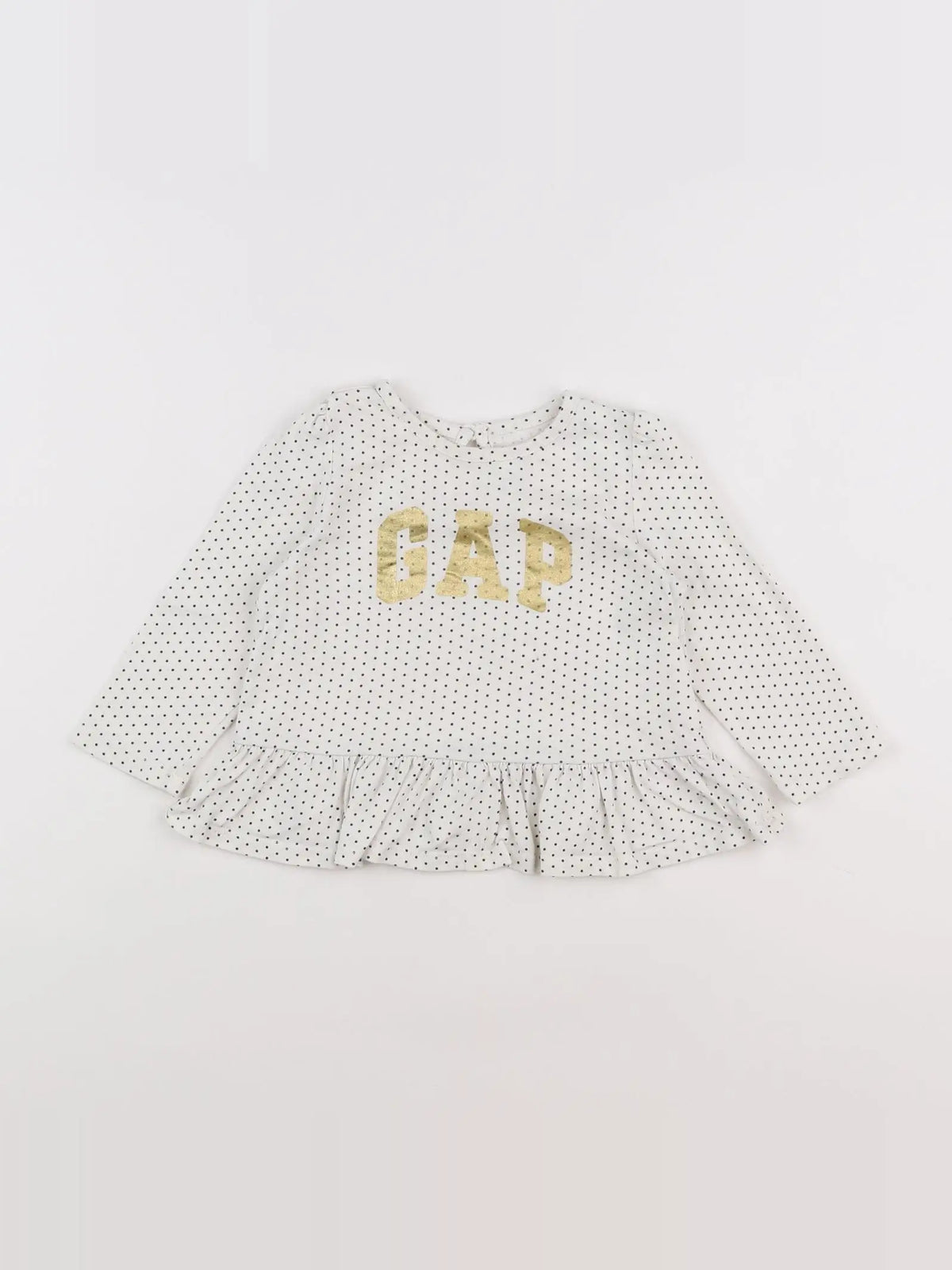 GAP - tee-shirt noir, or - 12/18 mois