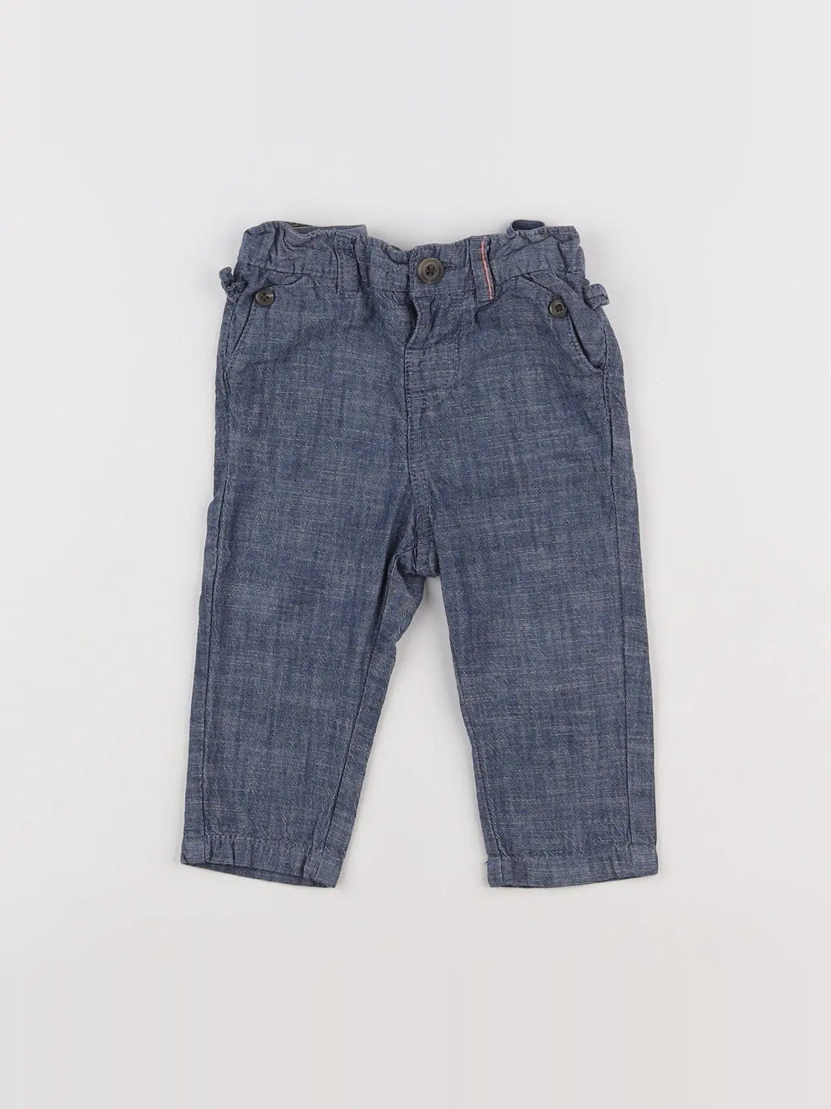 Tape à l'oeil - pantalon bleu - 12 mois