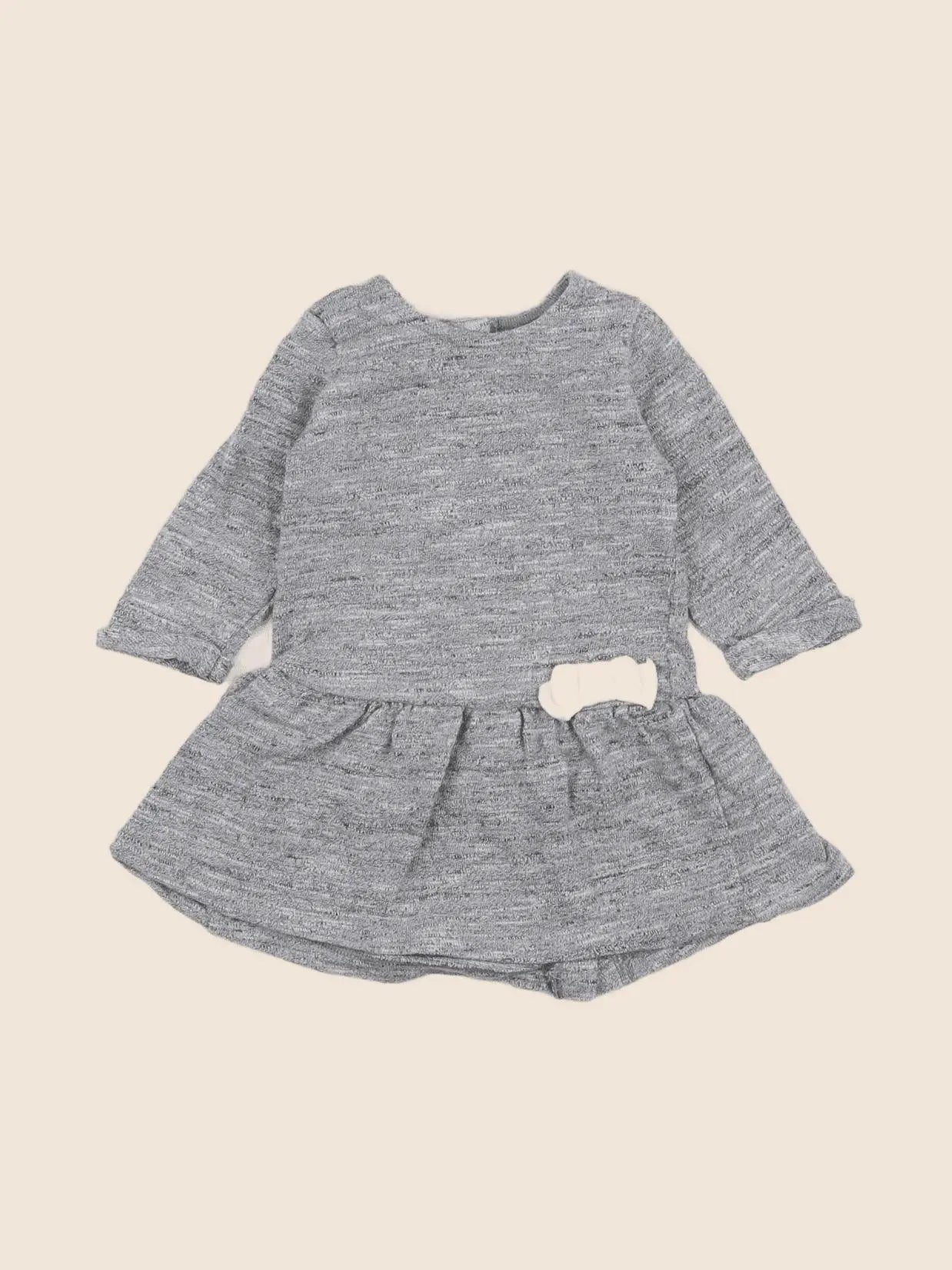 Petit Bateau - robe gris - 3 mois