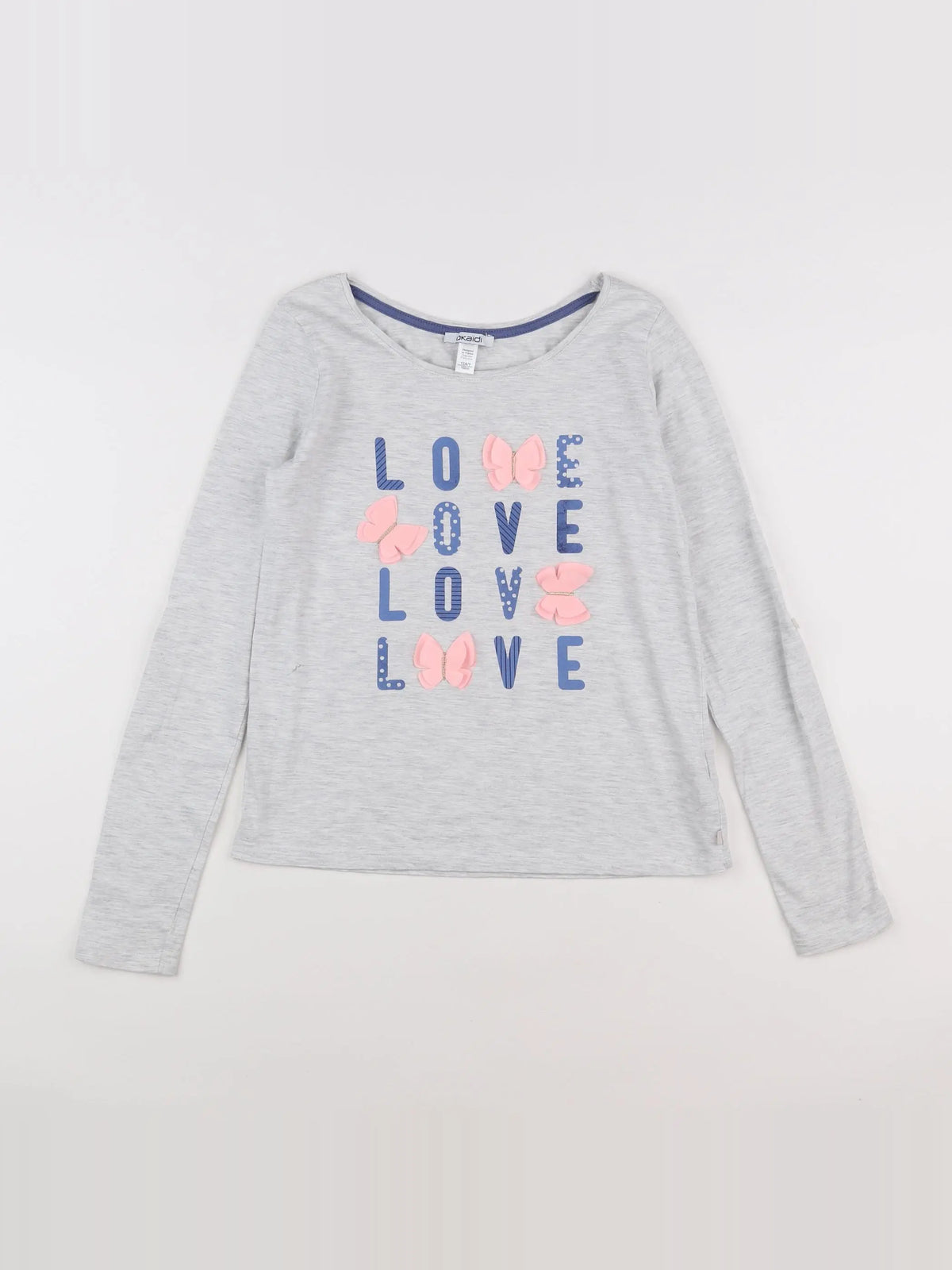 Okaidi - tee-shirt gris - 12 ans