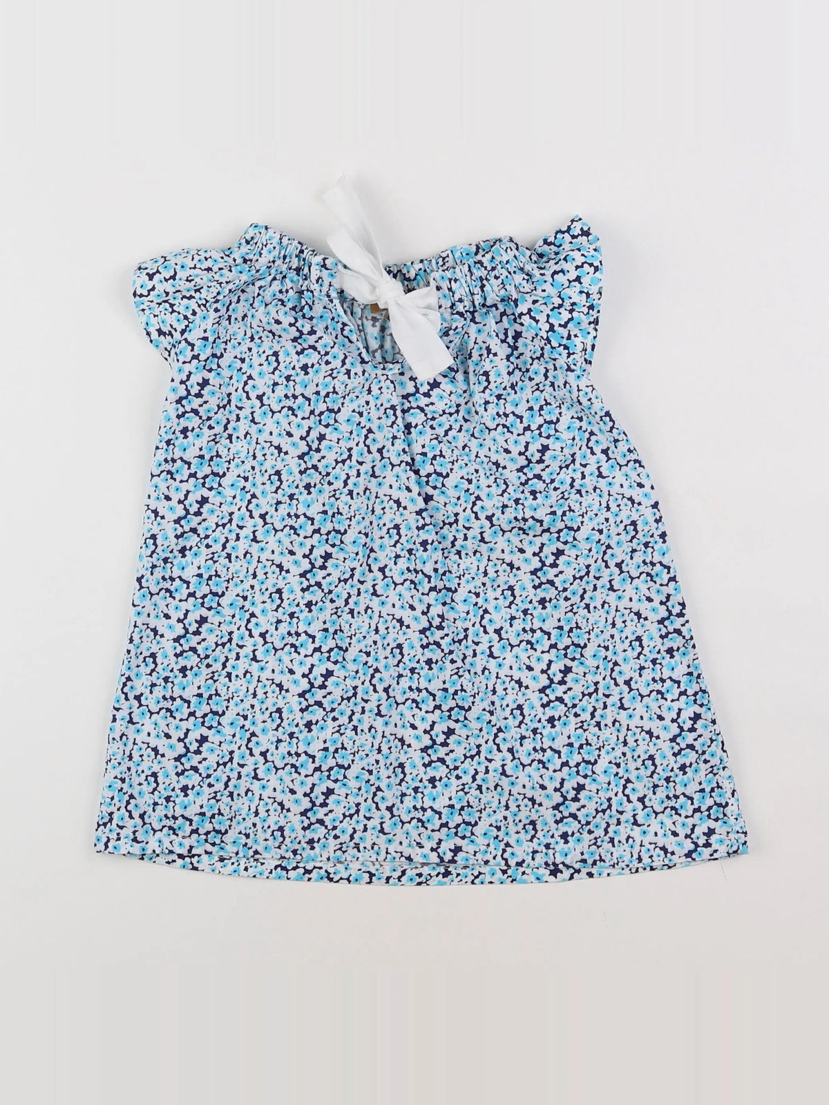 Louis et Victorie - robe bleu - 12 mois
