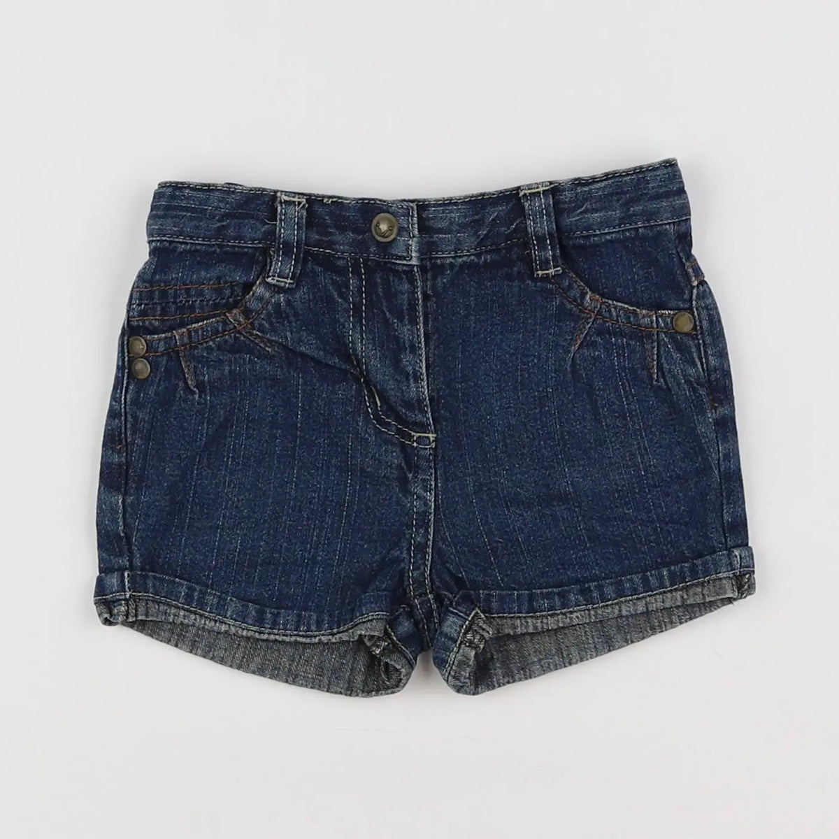 Vertbaudet - short bleu - 12 mois