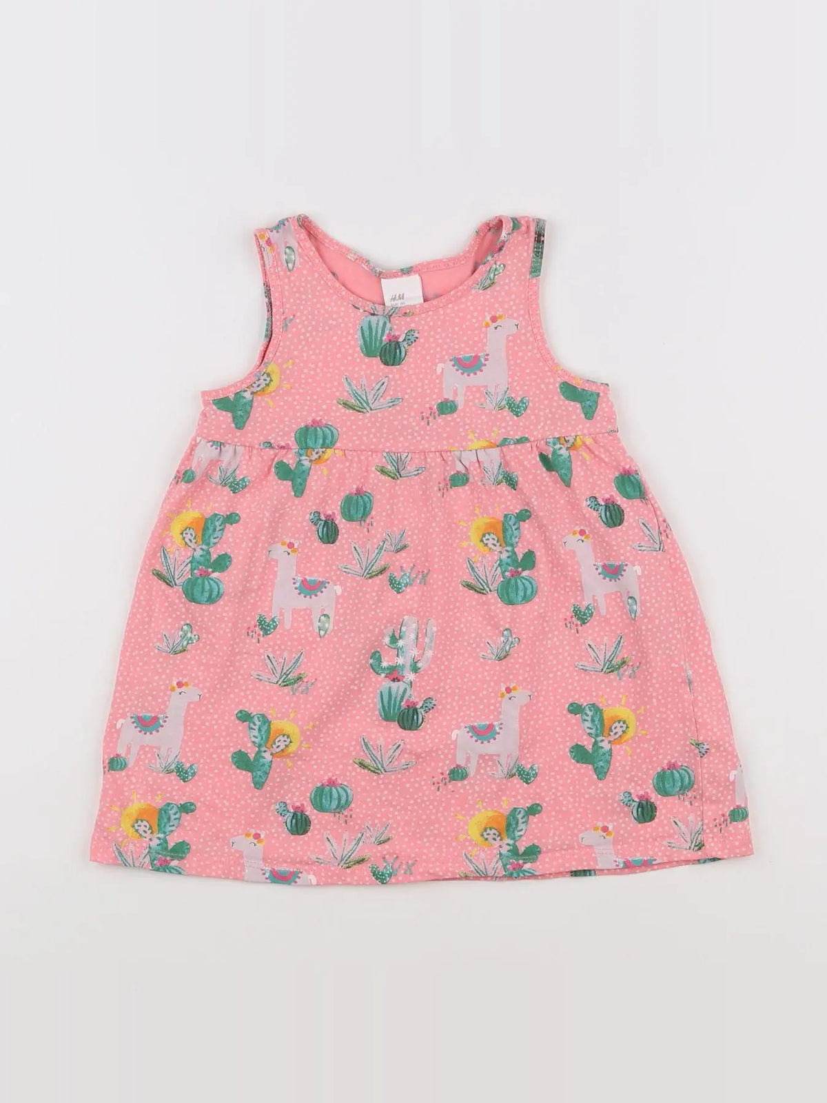 H&M - robe rose - 12 mois