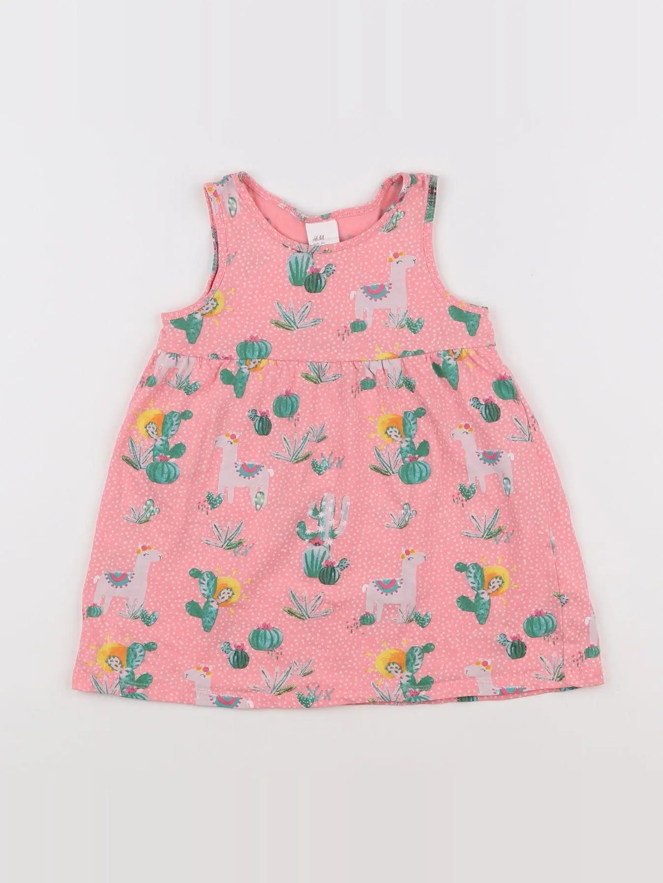 H&M - robe rose - 12 mois