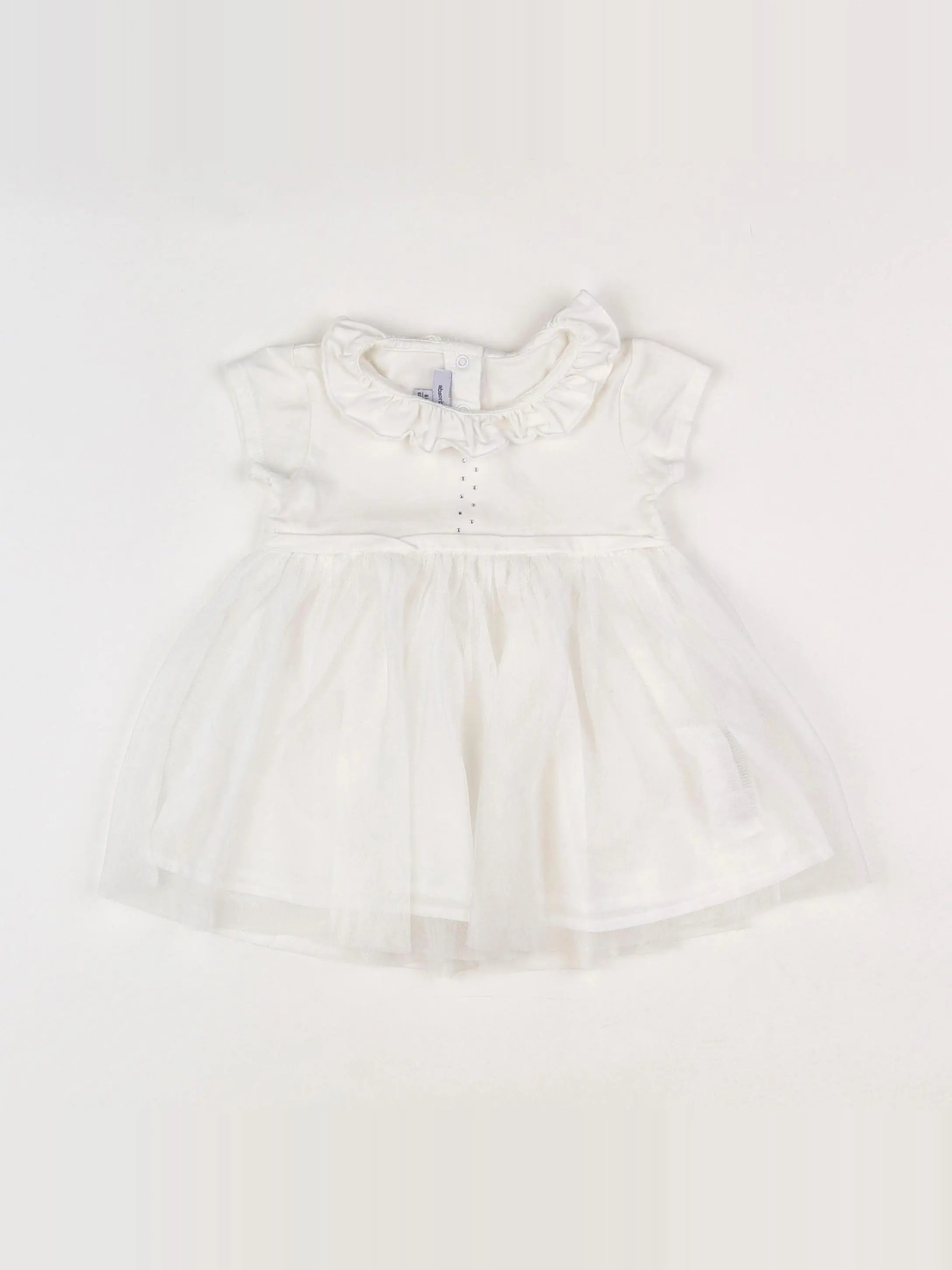 Absorba - robe blanc - 6 mois