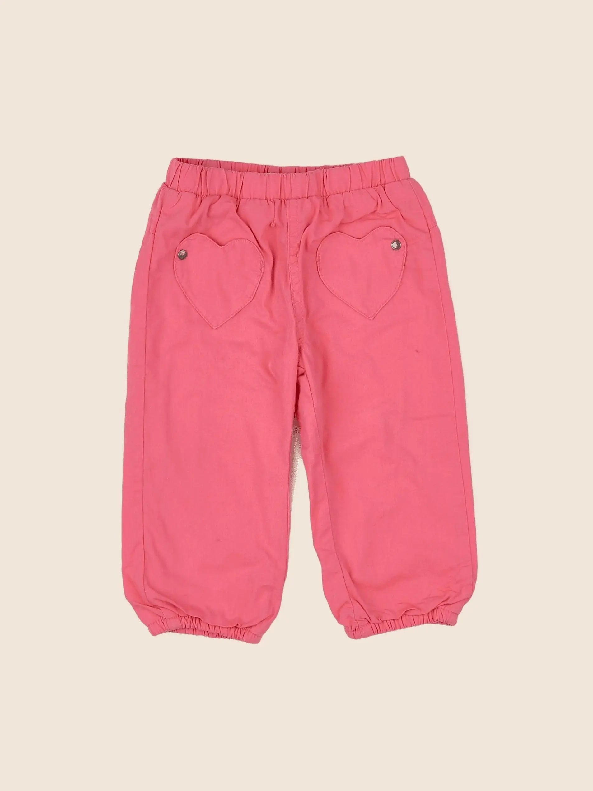 Vertbaudet - pantalon rose - 12 mois