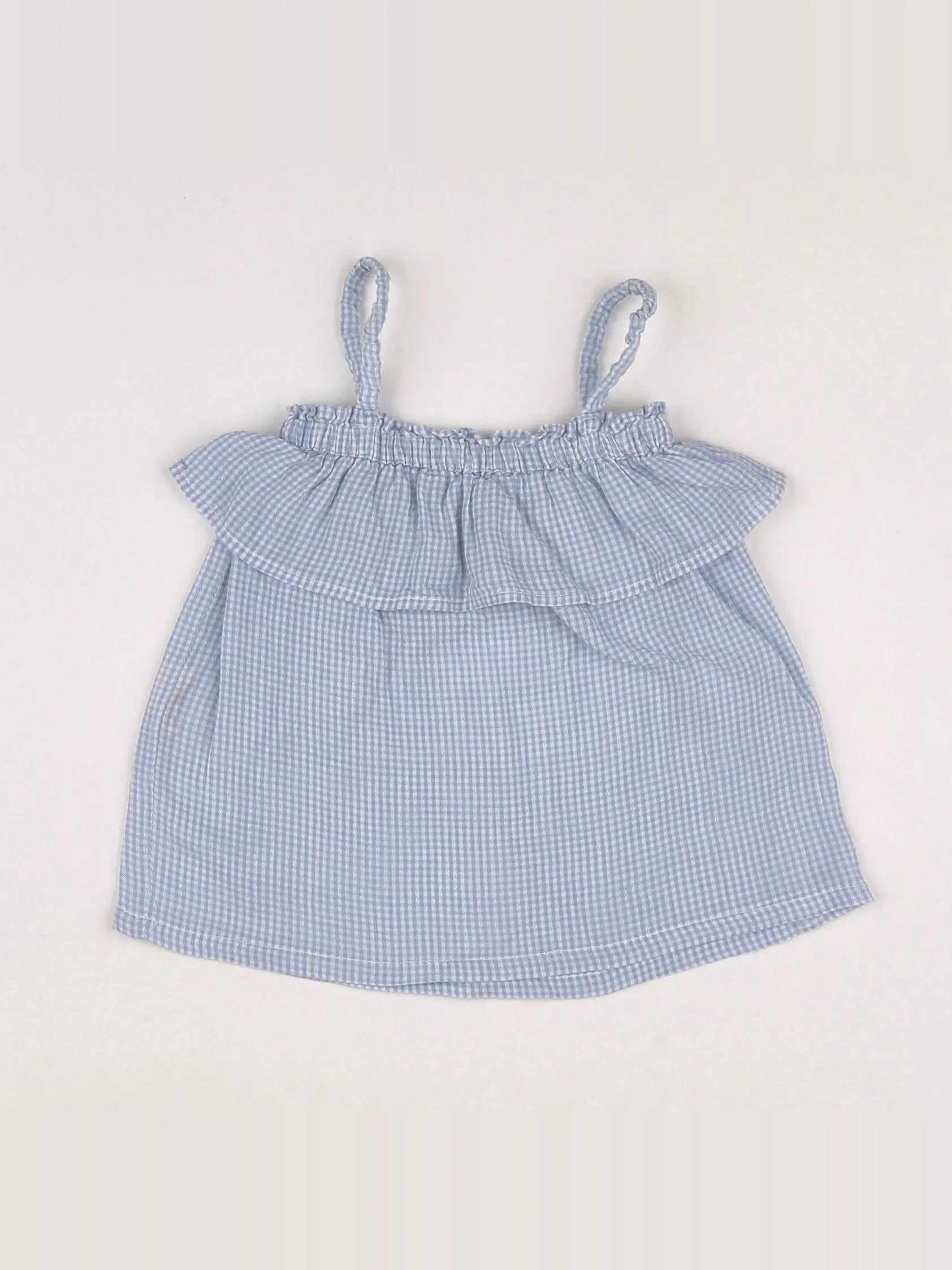 Ketiketa - blouse blanc, bleu - 3 mois