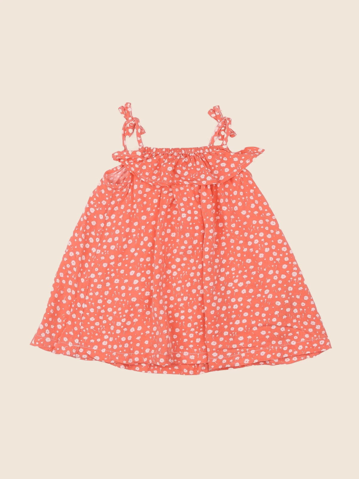 Vertbaudet - robe orange - 9 mois