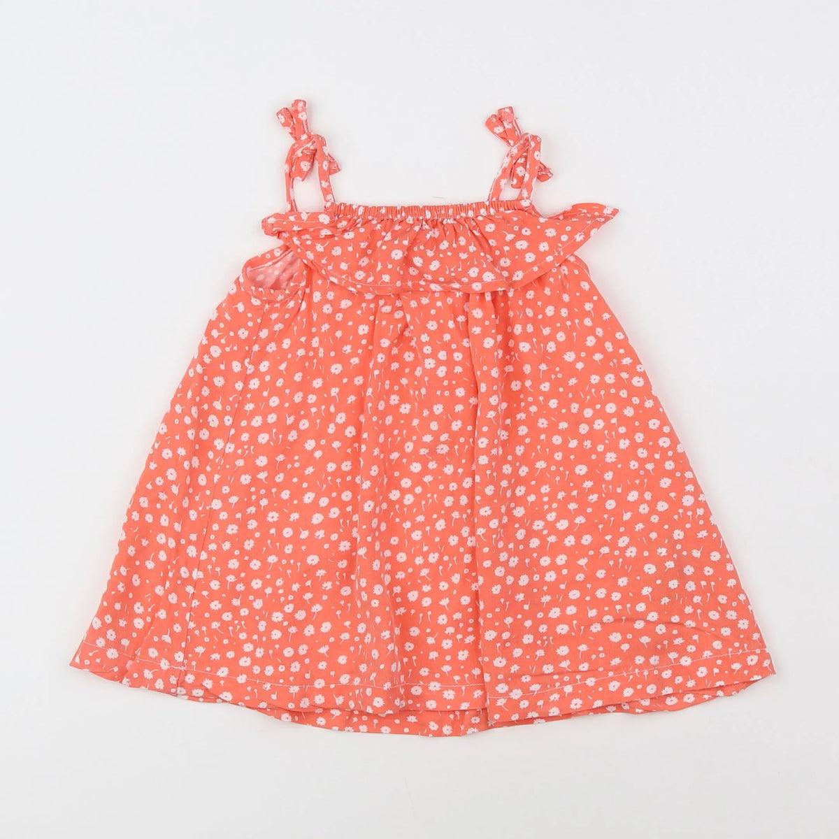Vertbaudet - robe orange - 9 mois