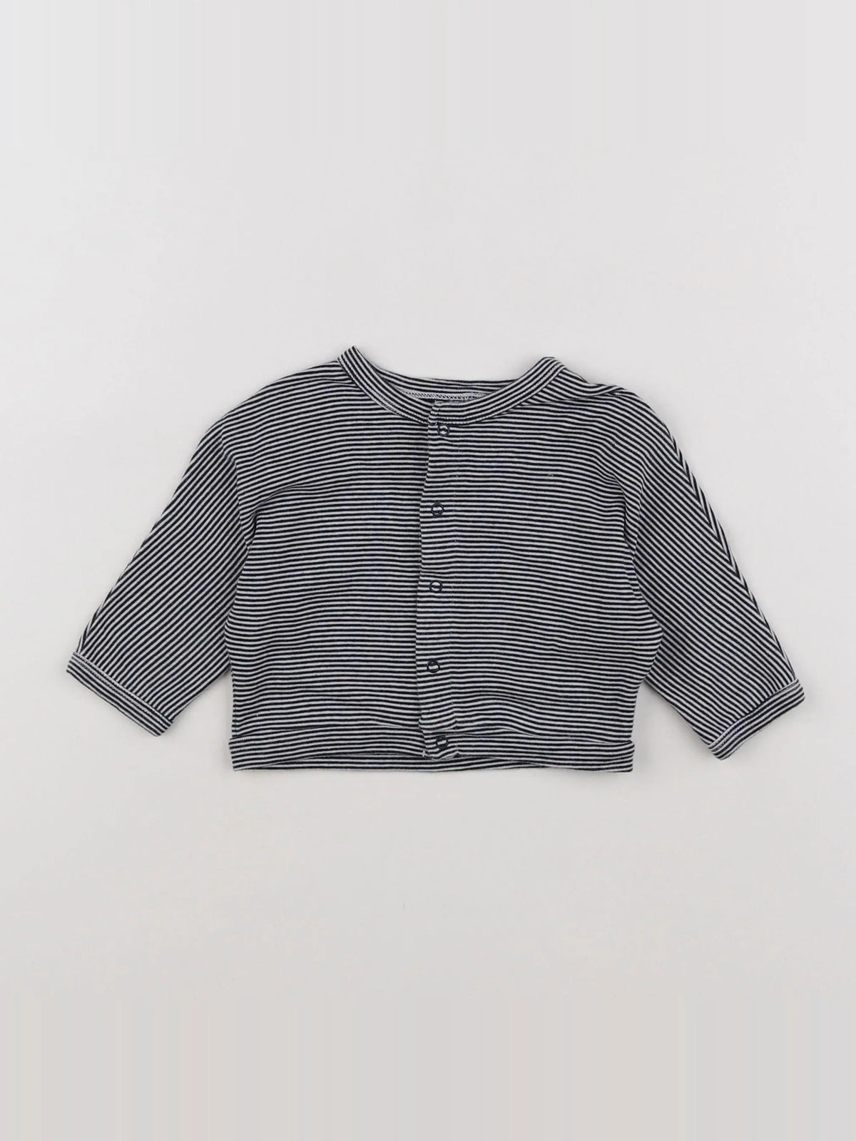 Petit Bateau - tee-shirt blanc, bleu - 6 mois