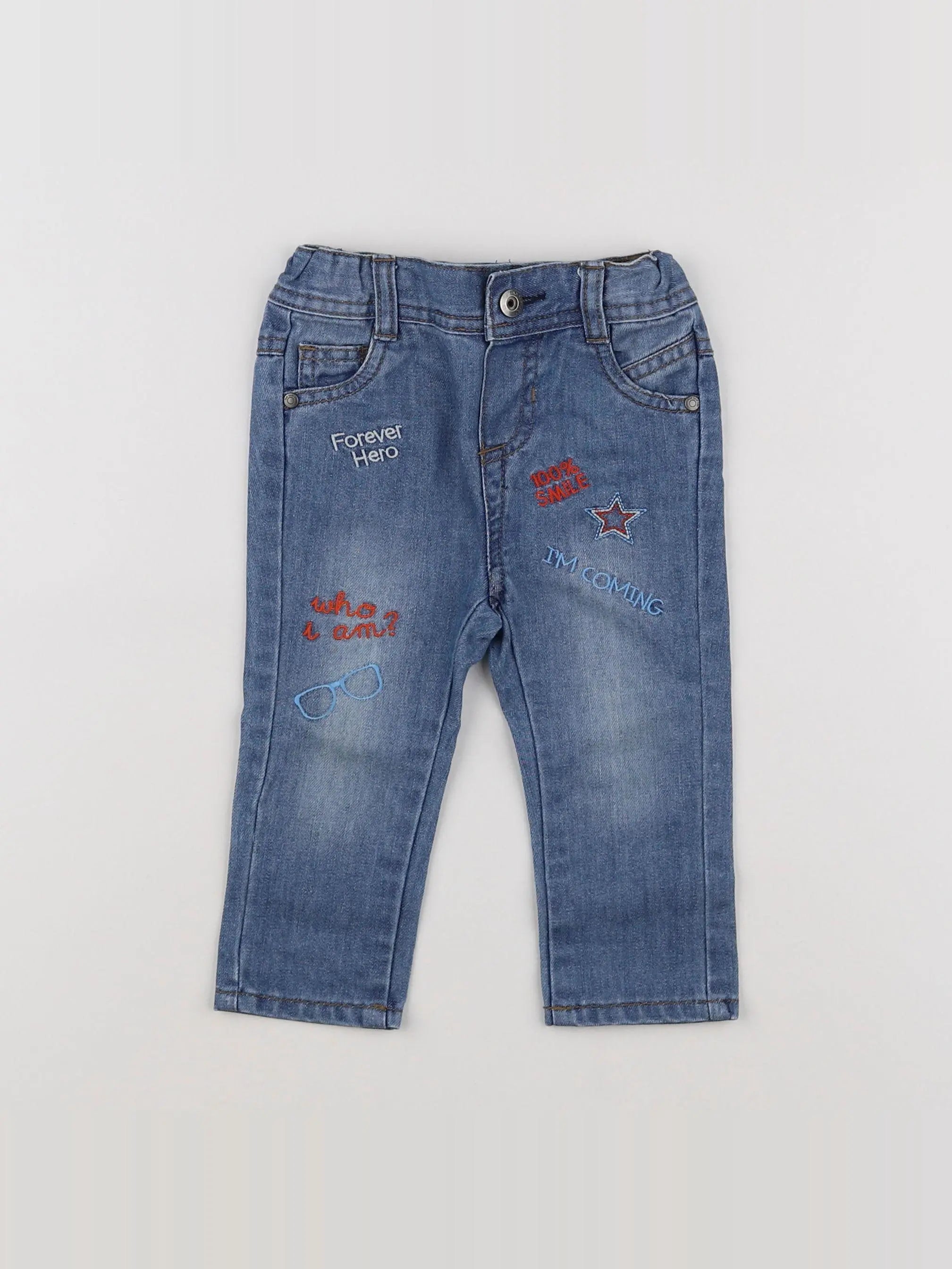 Tape à l'oeil - pantalon bleu - 12 mois