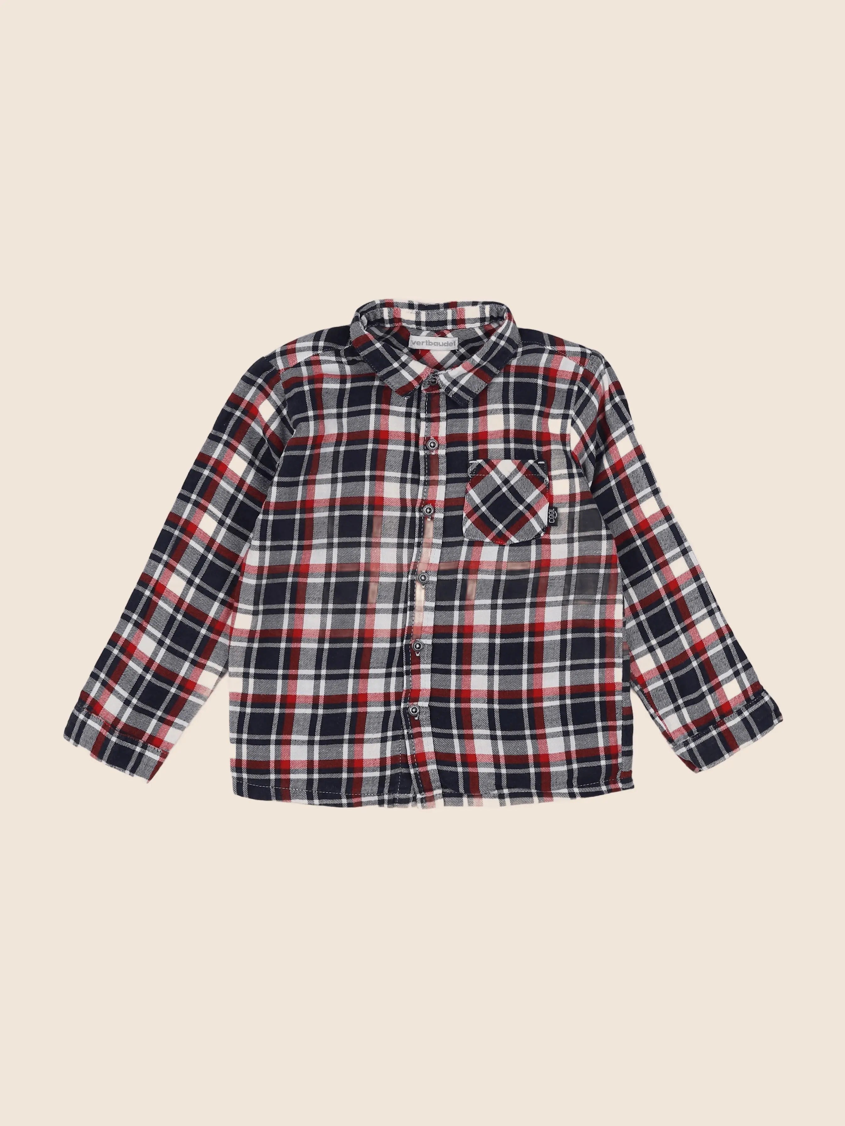 Vertbaudet - chemise multicolore - 2 ans