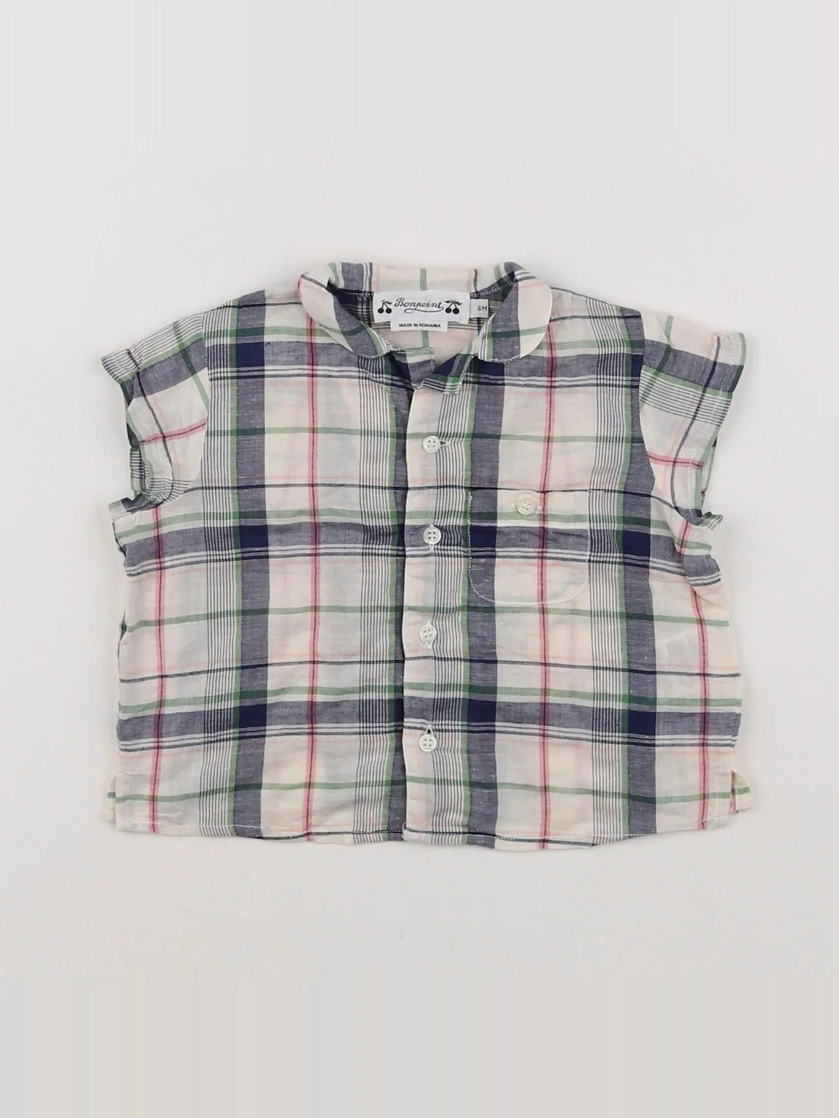 Bonpoint - chemise multicolore - 6 mois