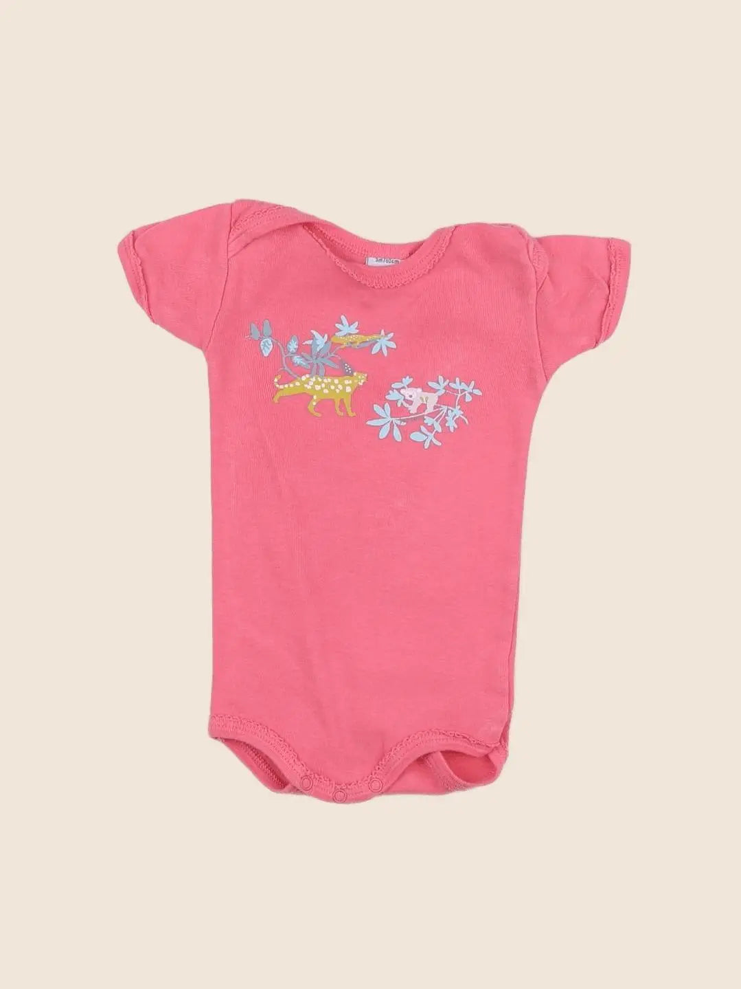 Petit Bateau - body rose - 3 mois