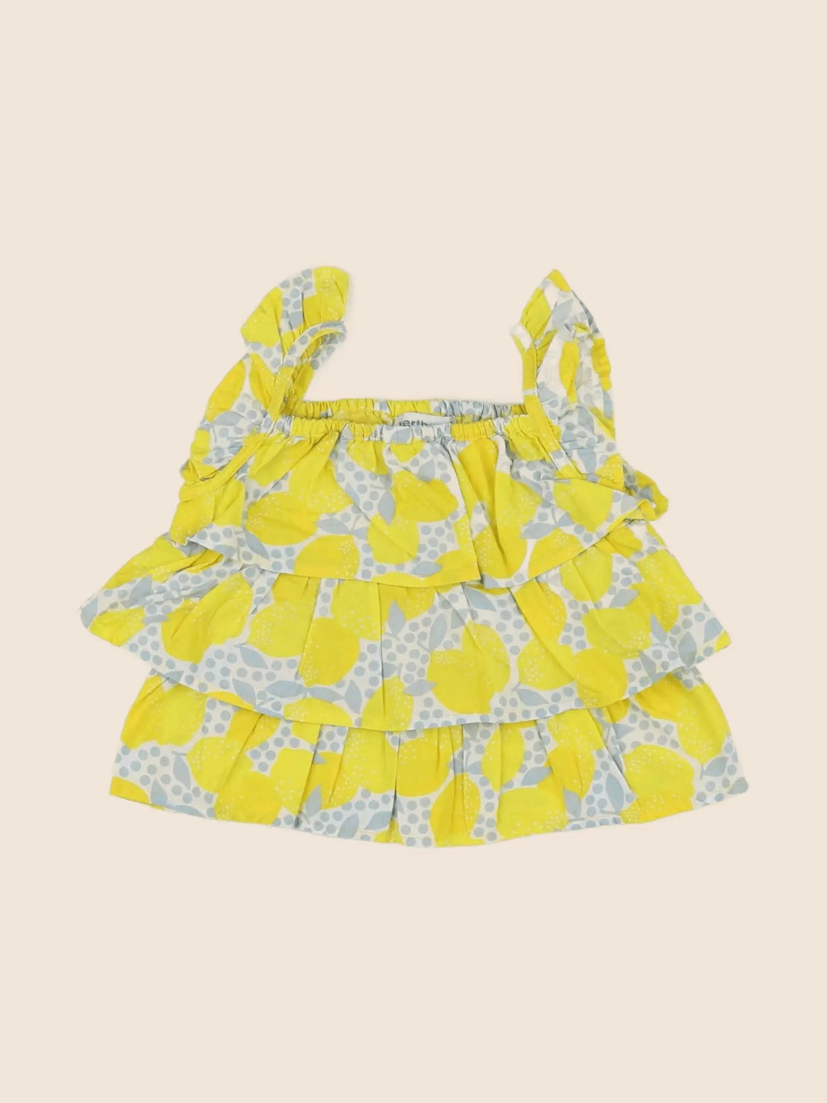 Vertbaudet - blouse jaune - 6 mois