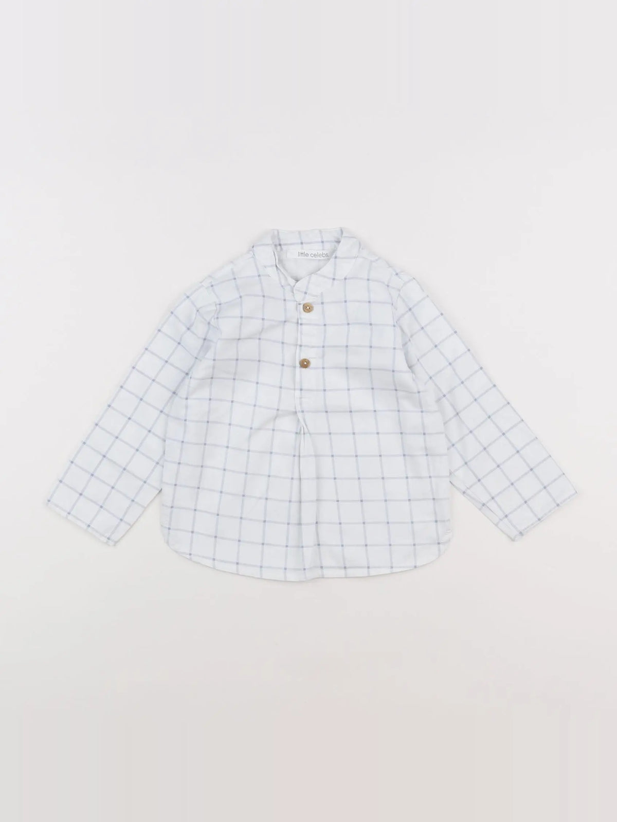 Little Celebs - chemise blanc, bleu - 12 mois