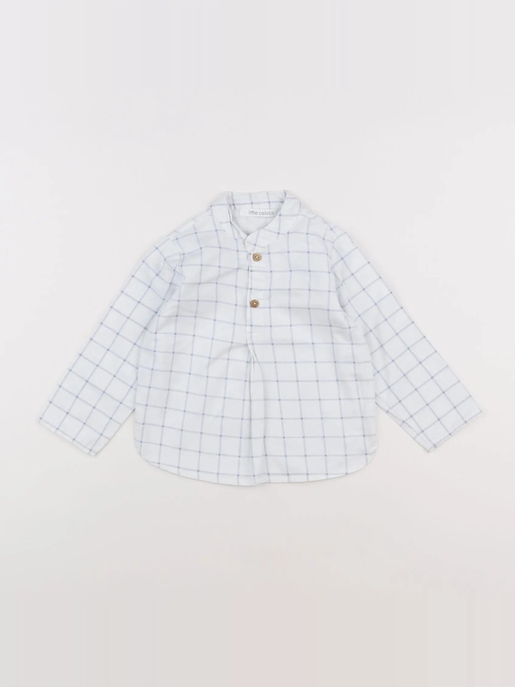 Little Celebs - chemise blanc, bleu - 12 mois