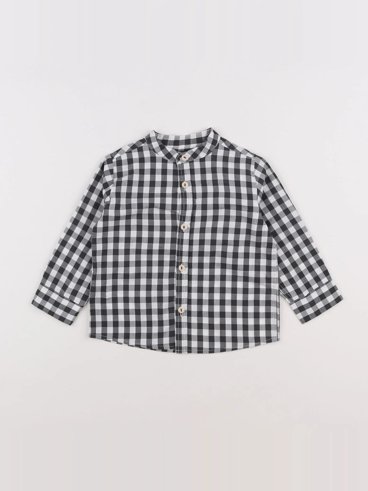 Mango - chemise blanc, gris - 9/12 mois