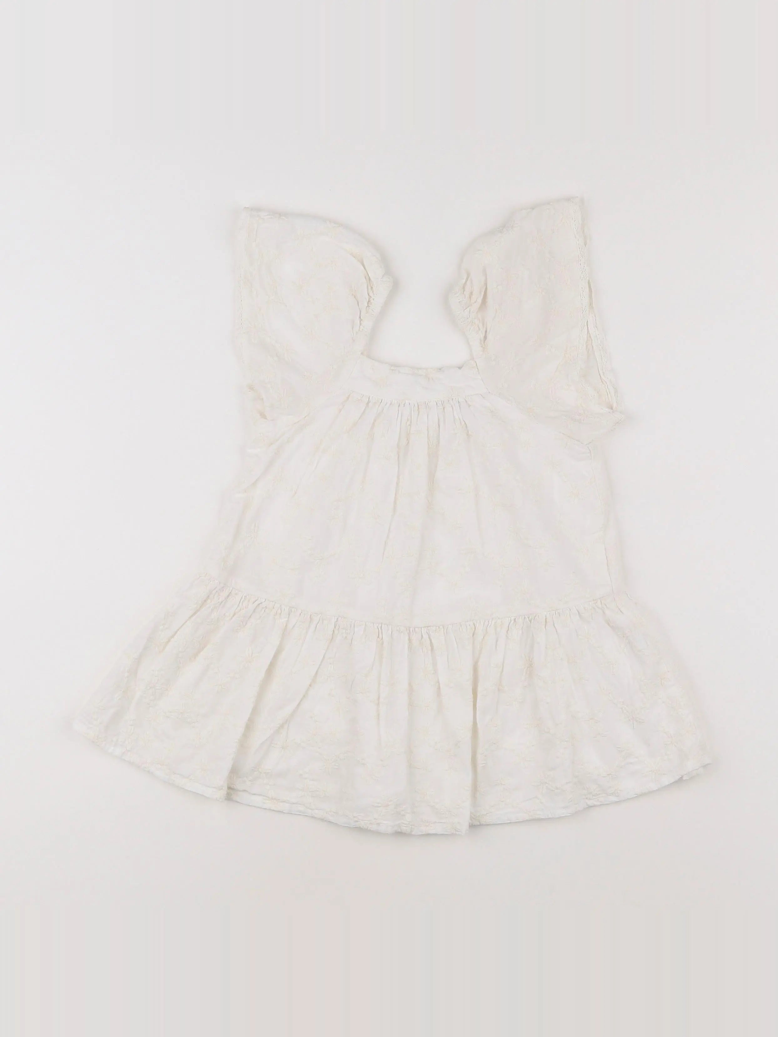 Zara - robe blanc - 12/18 mois