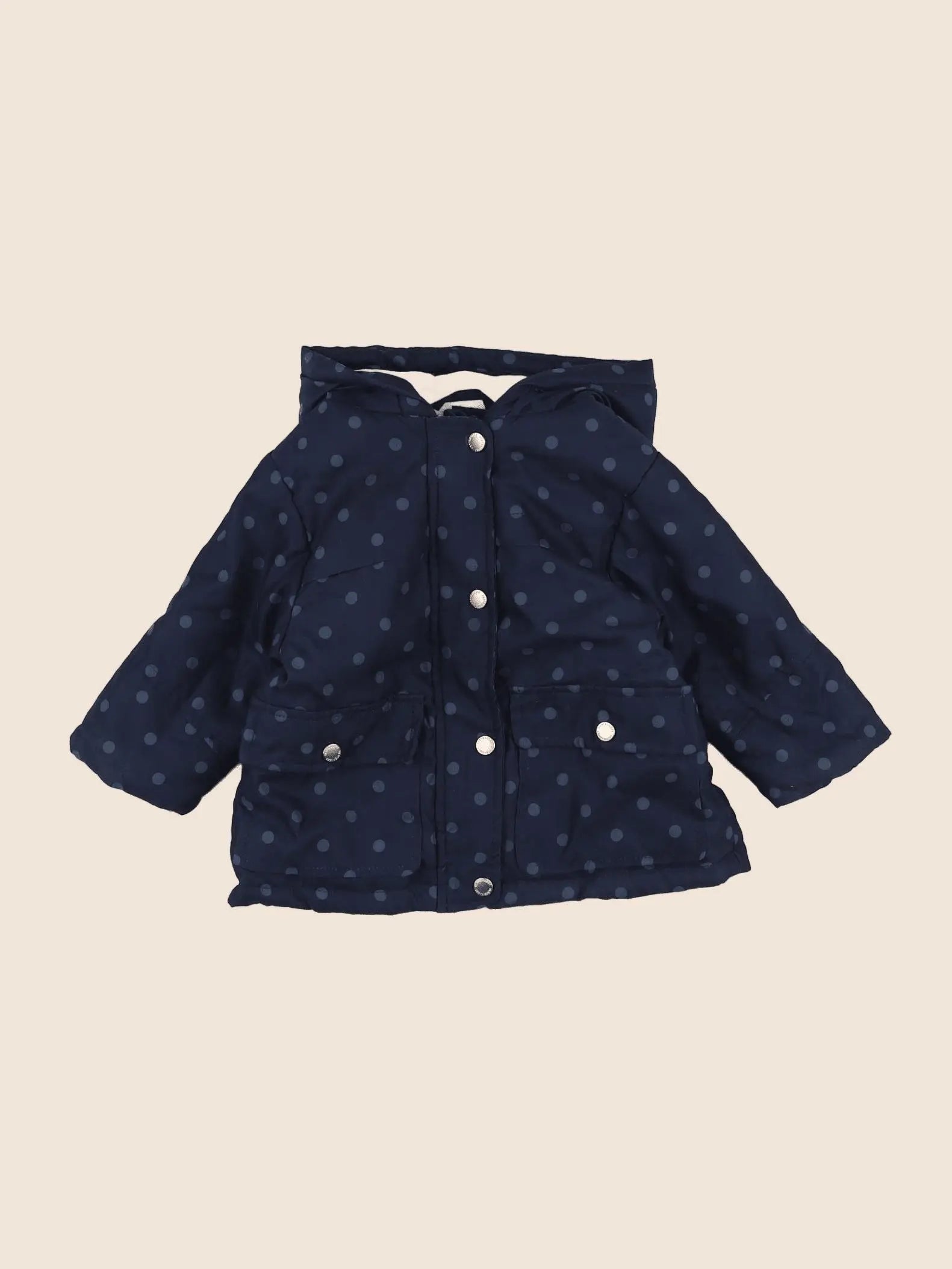 Vertbaudet - parka bleu - 6 mois