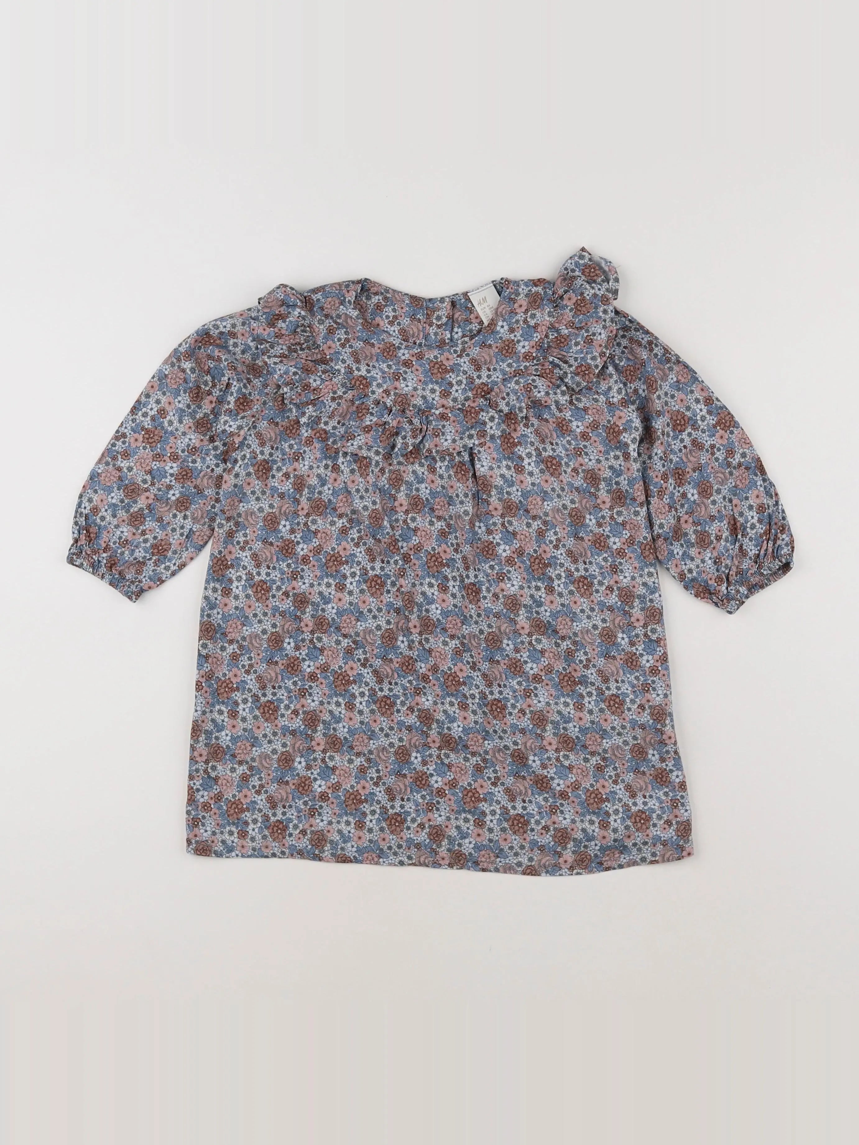 H&M - robe rose, bleu - 18 mois