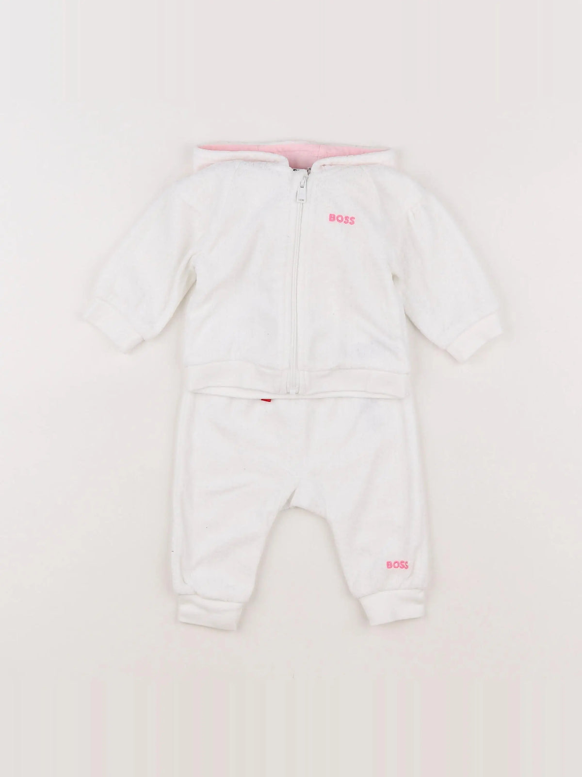 Hugo Boss - ensemble velours blanc - 3 mois