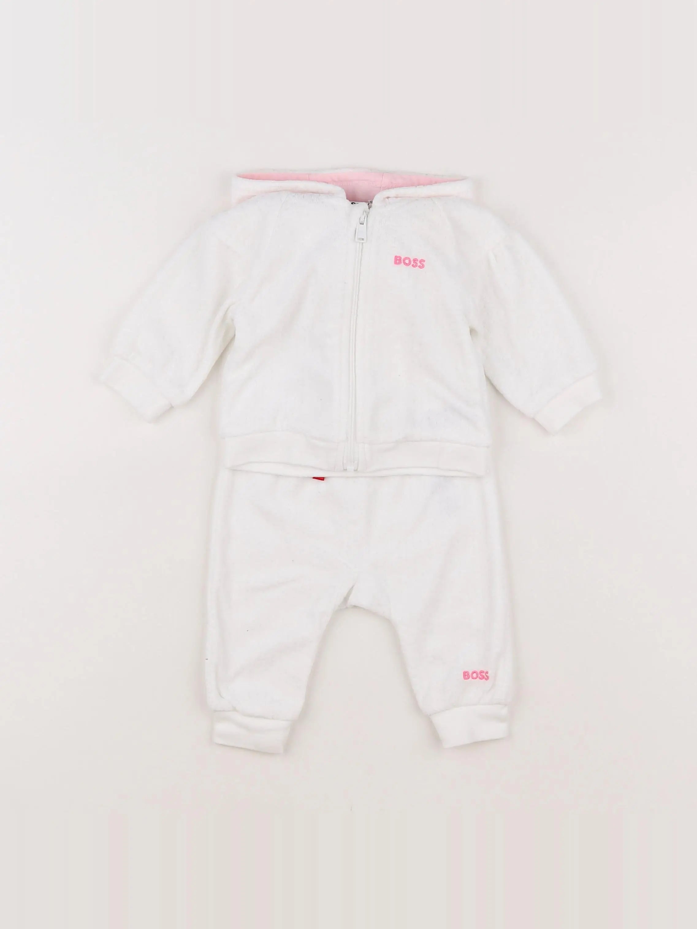 Hugo Boss - ensemble velours blanc - 3 mois