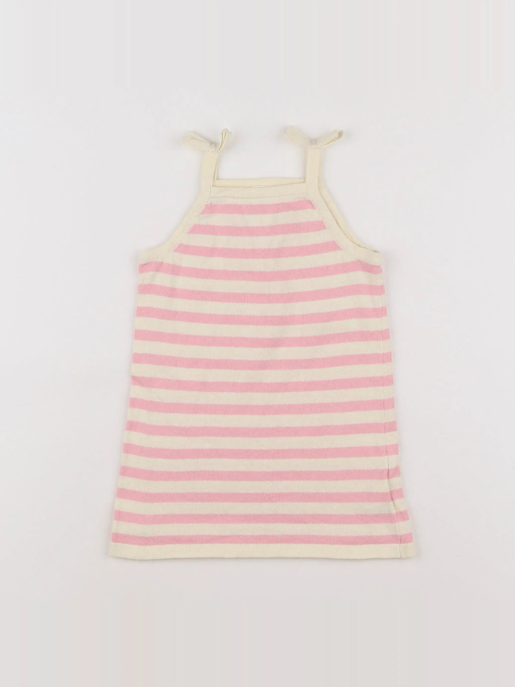 H&M - robe blanc, rose - 9/12 mois