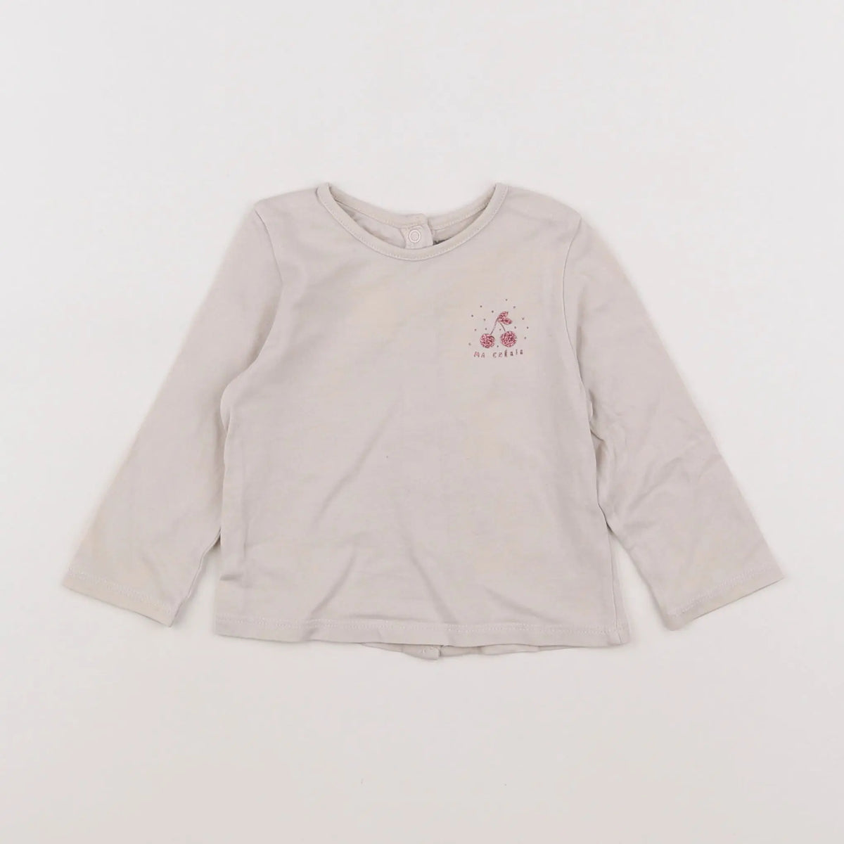 Vertbaudet - tee-shirt beige - 3 mois