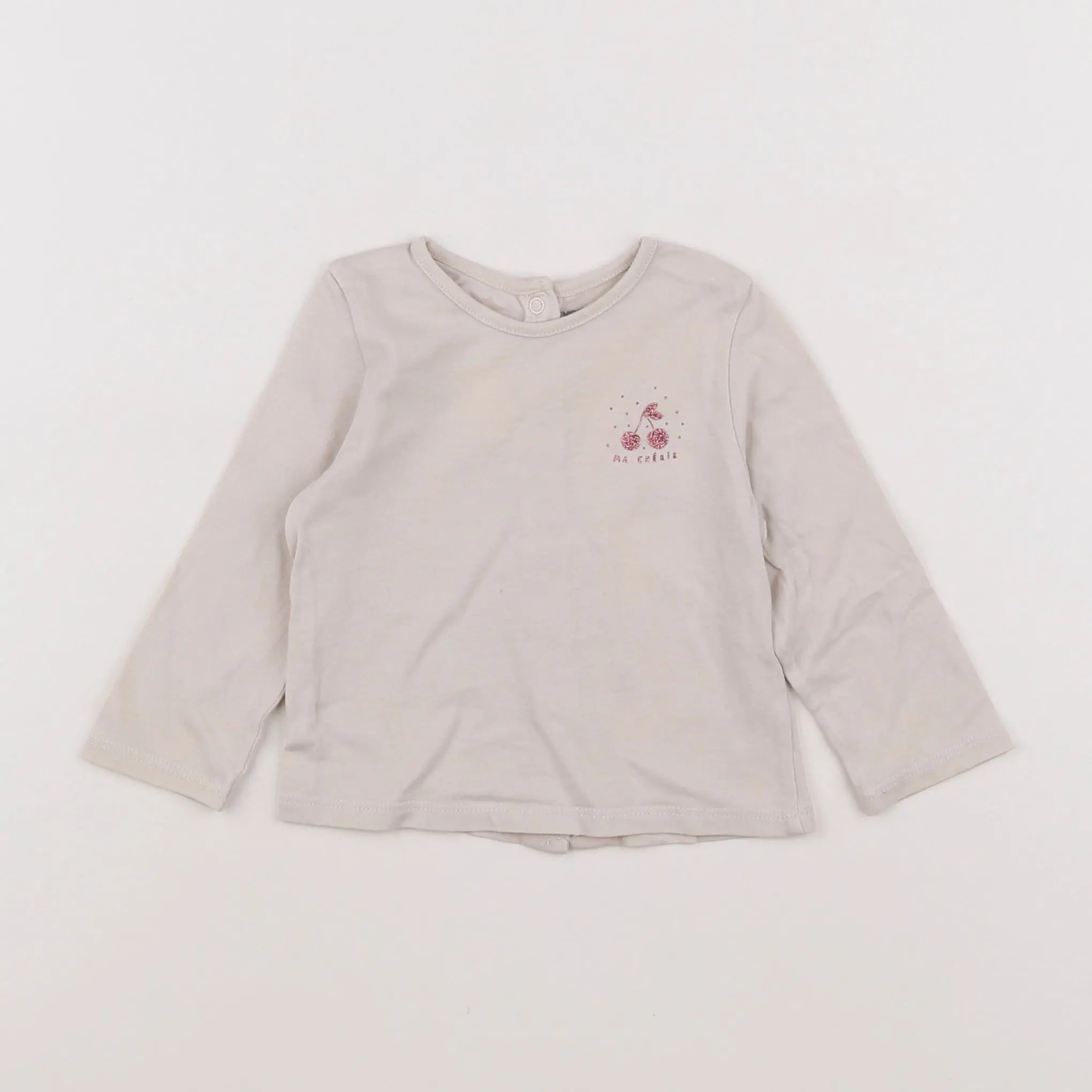 Vertbaudet - tee-shirt beige - 3 mois