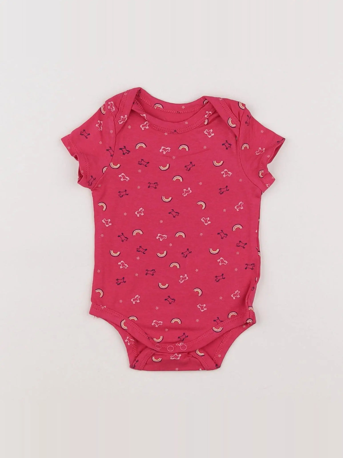 Tape à l'oeil - body rose - 3 mois