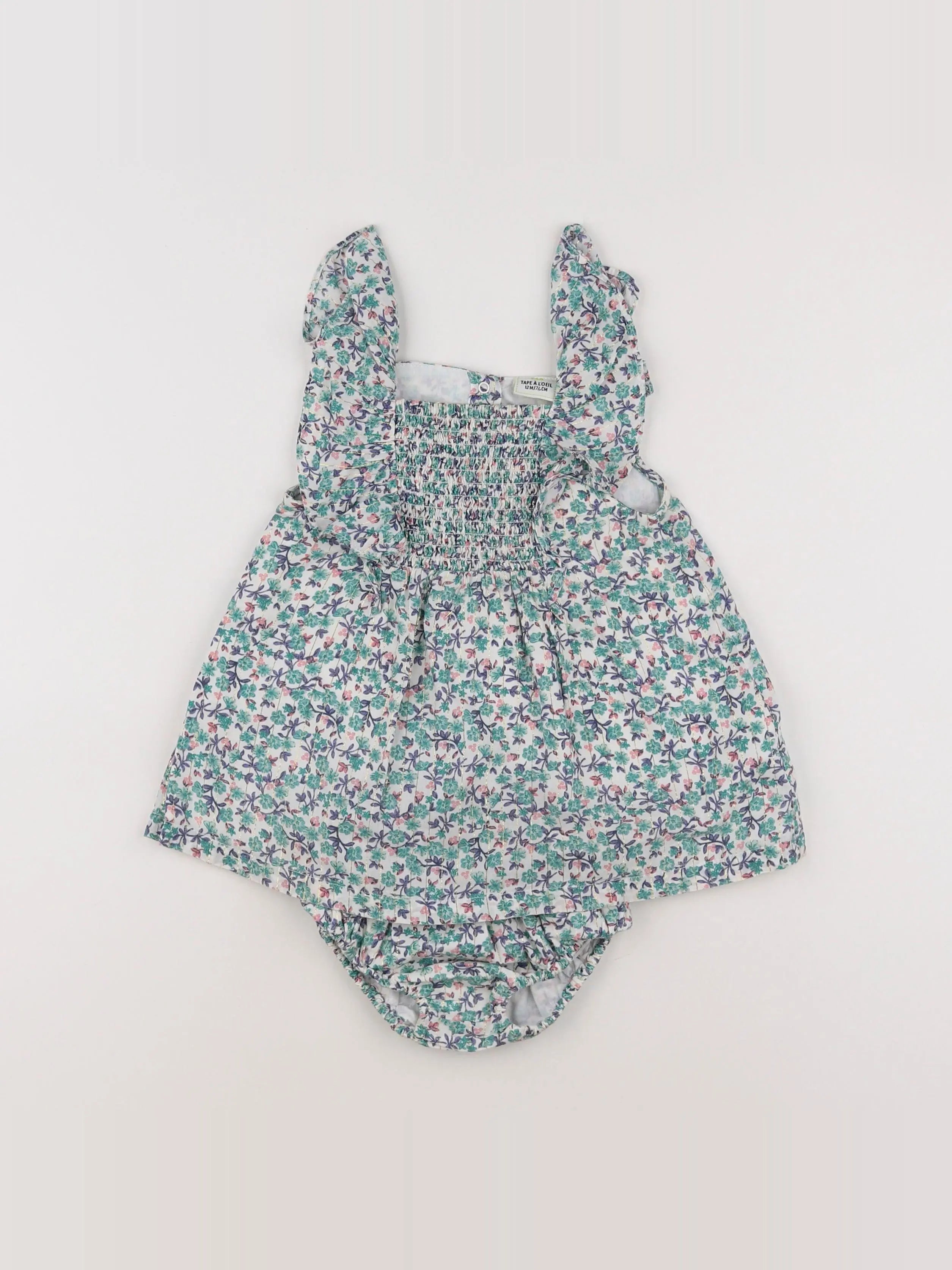 Tape à l'oeil - robe multicolore - 12 mois